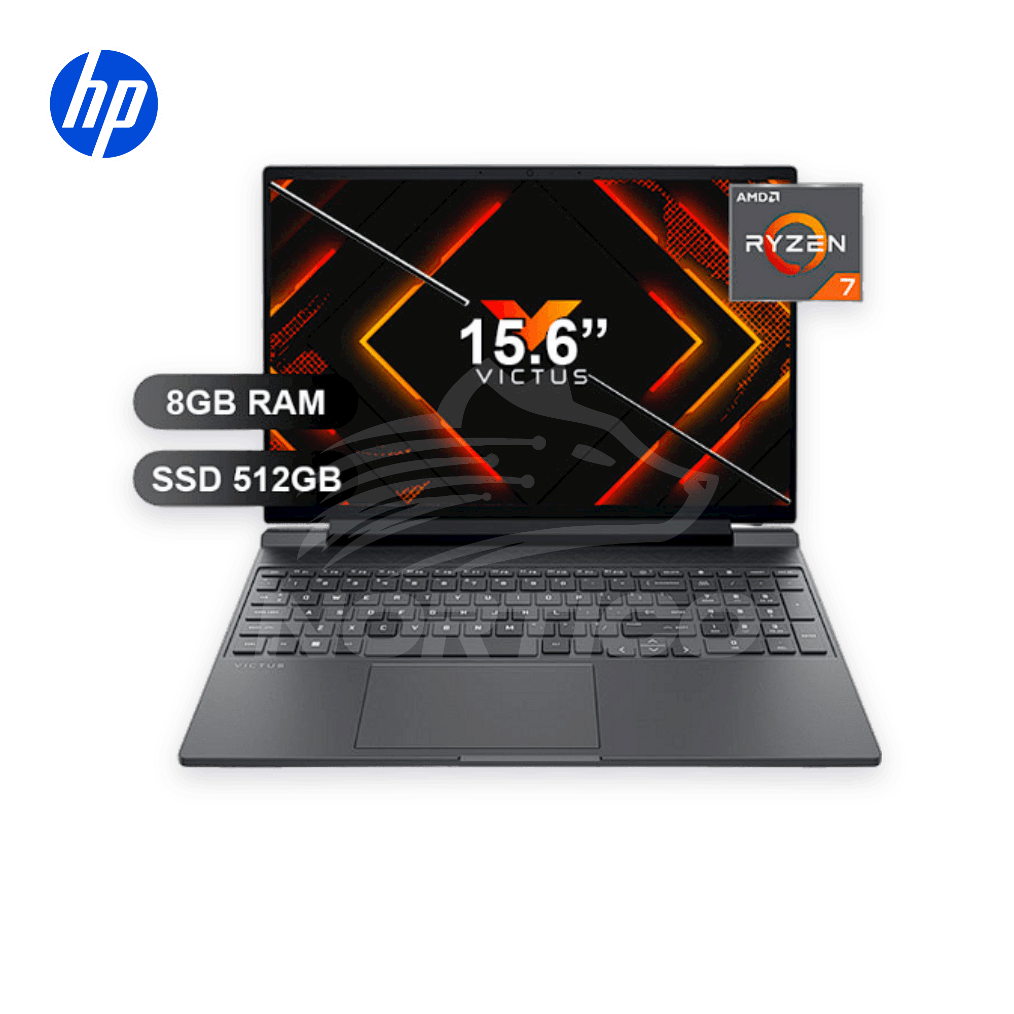 Laptop HP 15-FB3019LA Ryzen 7-7445HS 8GB 512GB SSD 15.6" (15-FB3019LA) 5