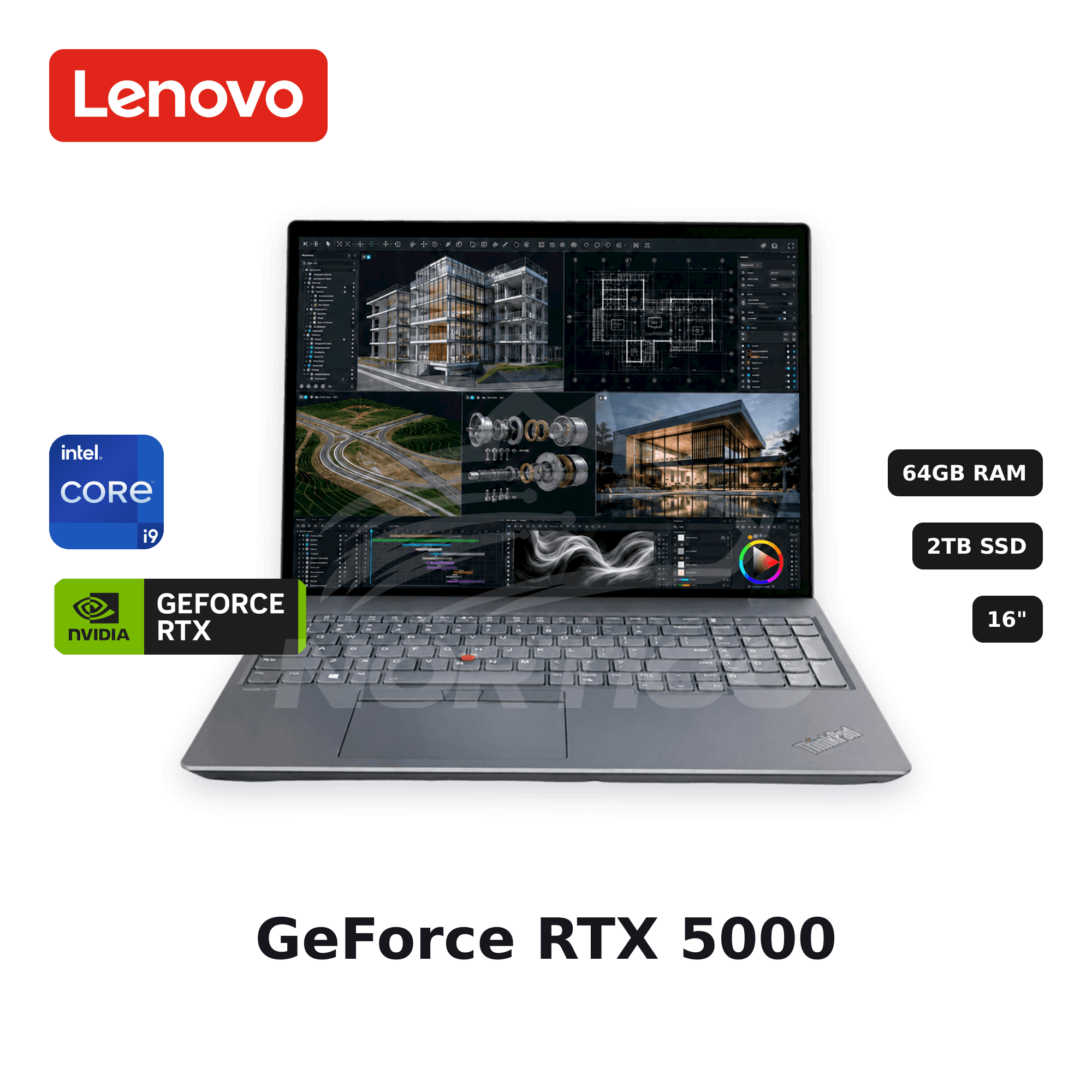 REACONDICIONADO Laptop Lenovo ThinkPad P16 Gen 2 Core I9-13950HX 64GB 2TB SSD RTX 5000 16" (21FB59WC00-R2)