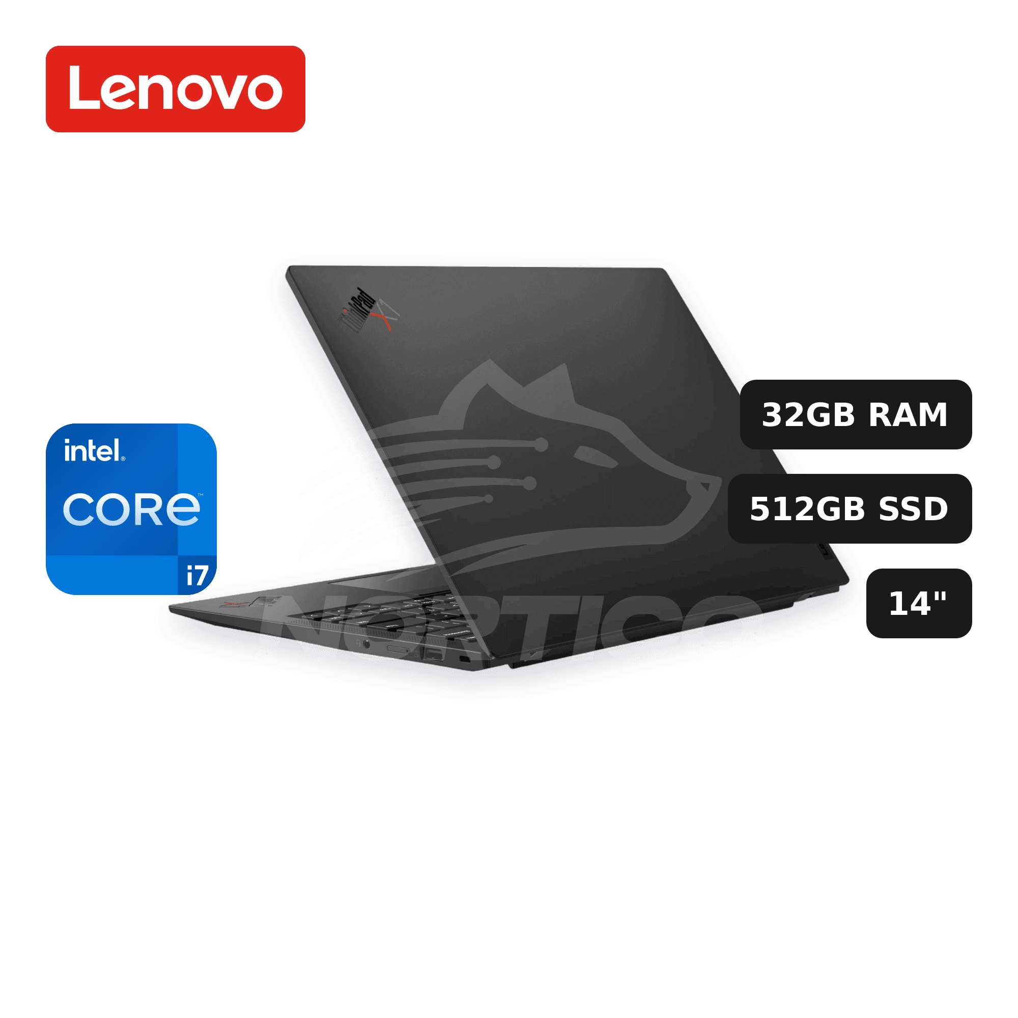 REACONDICIONADO Laptop Lenovo ThinkPad X1 Carbon 11th Gen Core I7-1355U 32GB 512GB SSD 14" (21HNS6MN00)