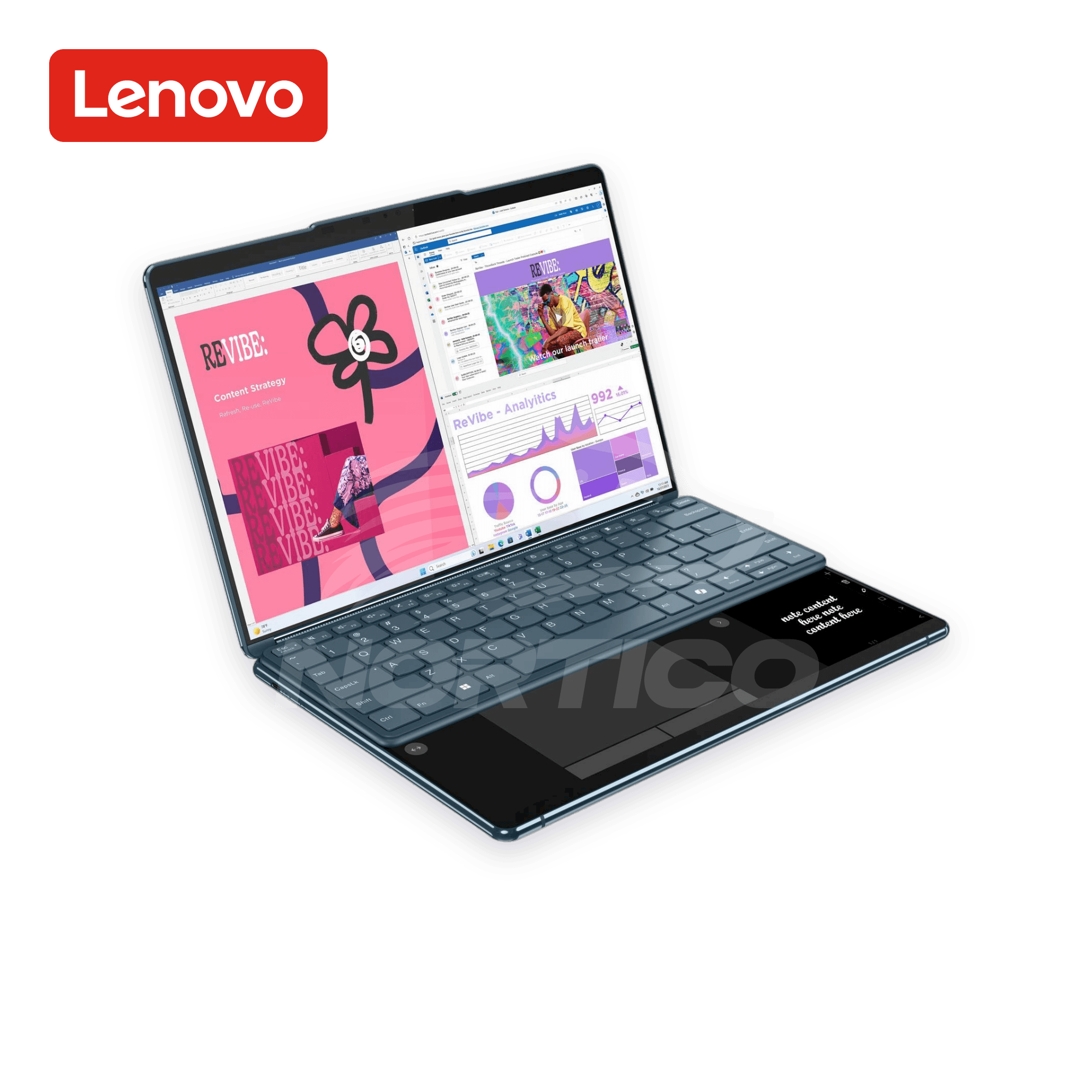 REACONDICIONADO Laptop Lenovo Yoga Book 9 13IMU9 Core Ultra 7-155U 16GB 1TB SSD 13" (83FF0000US) 3