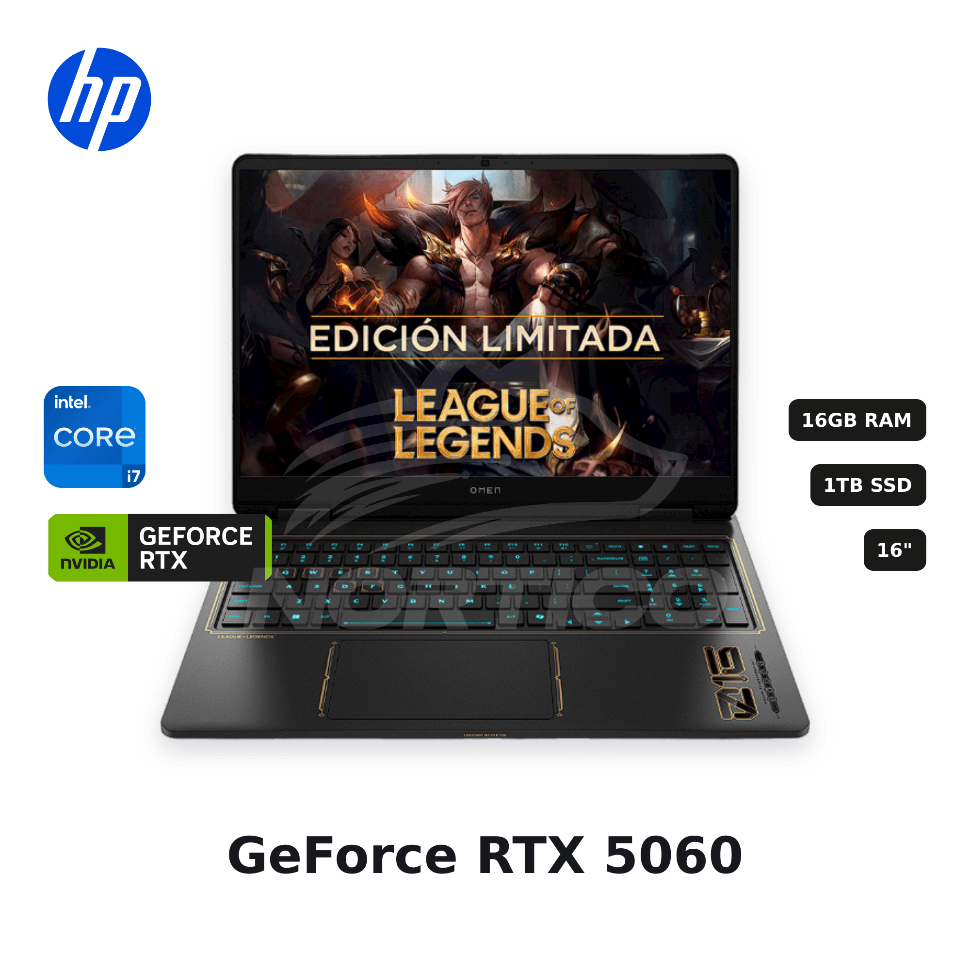 Laptop HP OMEN 16-AM0021LA Core I7-14650HX 16GB 1TB SSD RTX 5060 16" (C42G5LA#ACH)