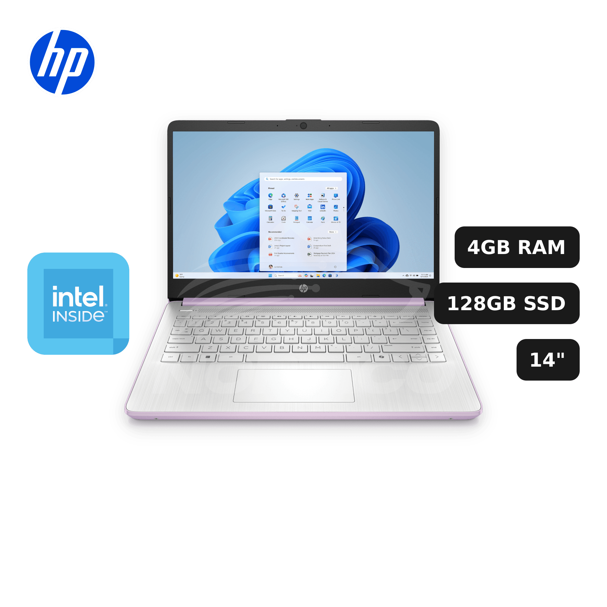 Laptop HP 14-DQ6104DX N150 4GB 128GB UFS 14" (D0SN8UA#ABA)