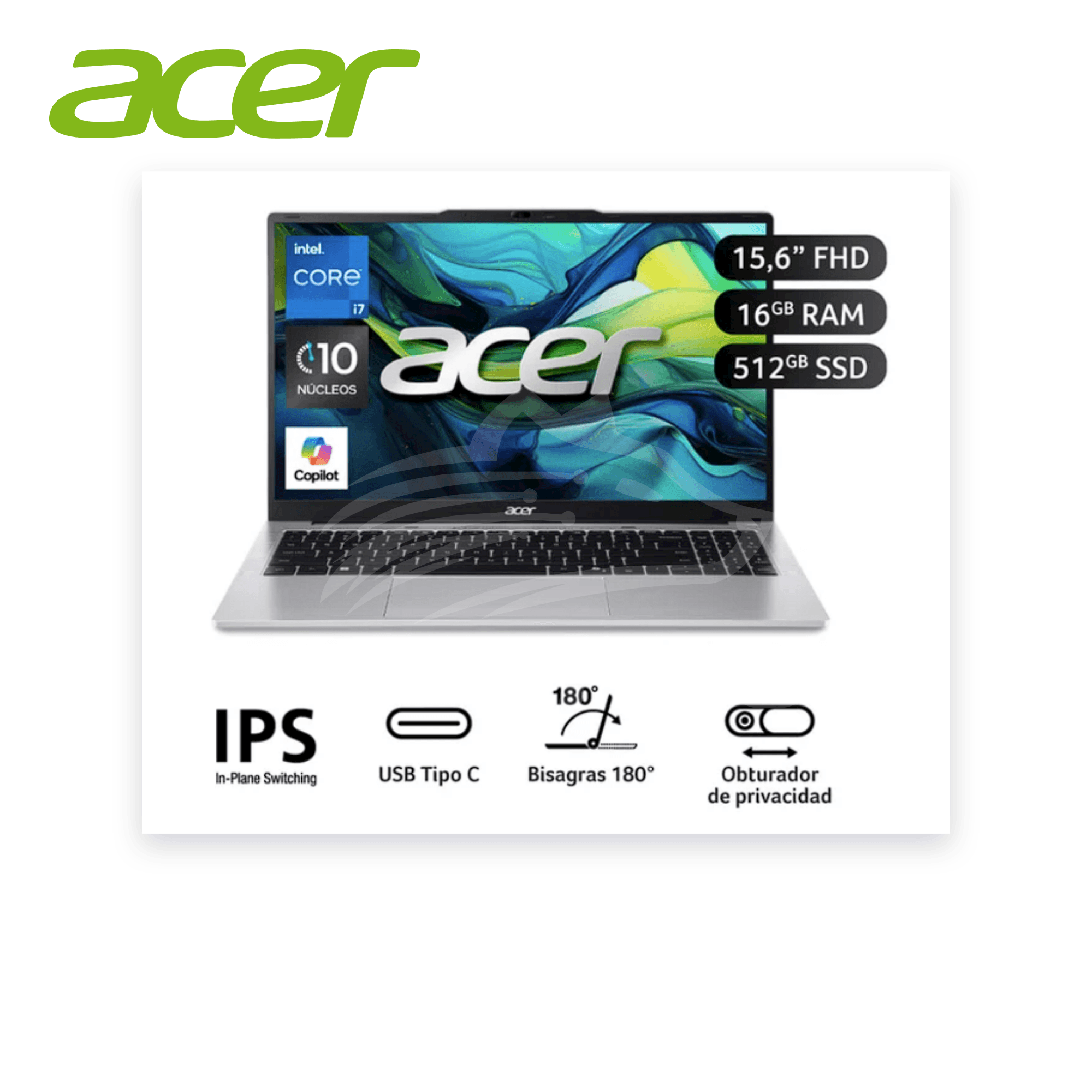 Laptop Acer Aspire Lite AL15-72P Core I7-13620H 16GB 512GB SSD 15.6" (NX.D4CAL.009) 11