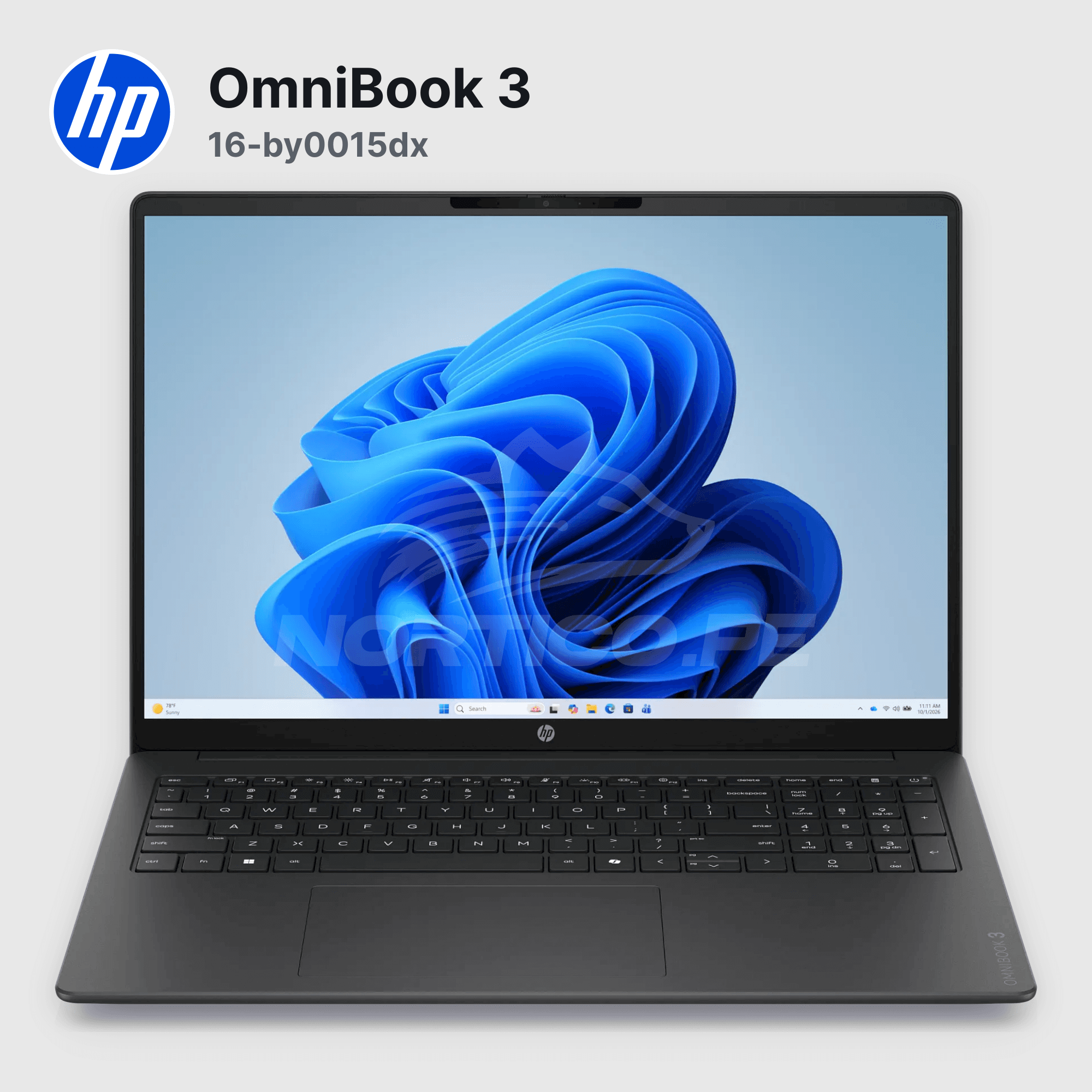 Laptop HP OmniBook 3 16-by0015dx 8GB 256GB SSD 15.6" (D7NF2UA#ABA) 3