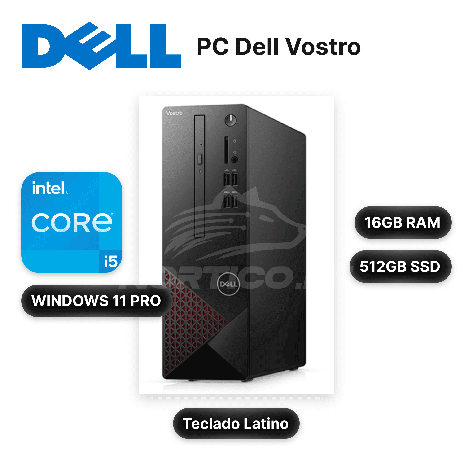 PC Dell Vostro Core i5-10400 16GB 512GB SSD (PCDELLNV7YM)