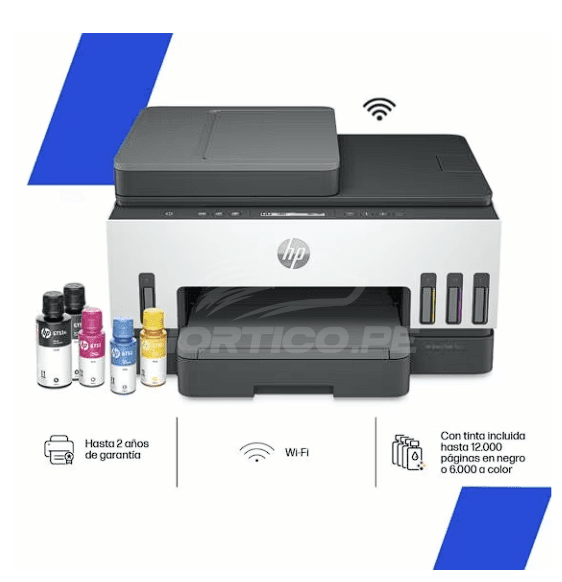 IMPRESORA MULTIFUNCIONAL HP SMART TANK 750 WIFI/BT/LAN