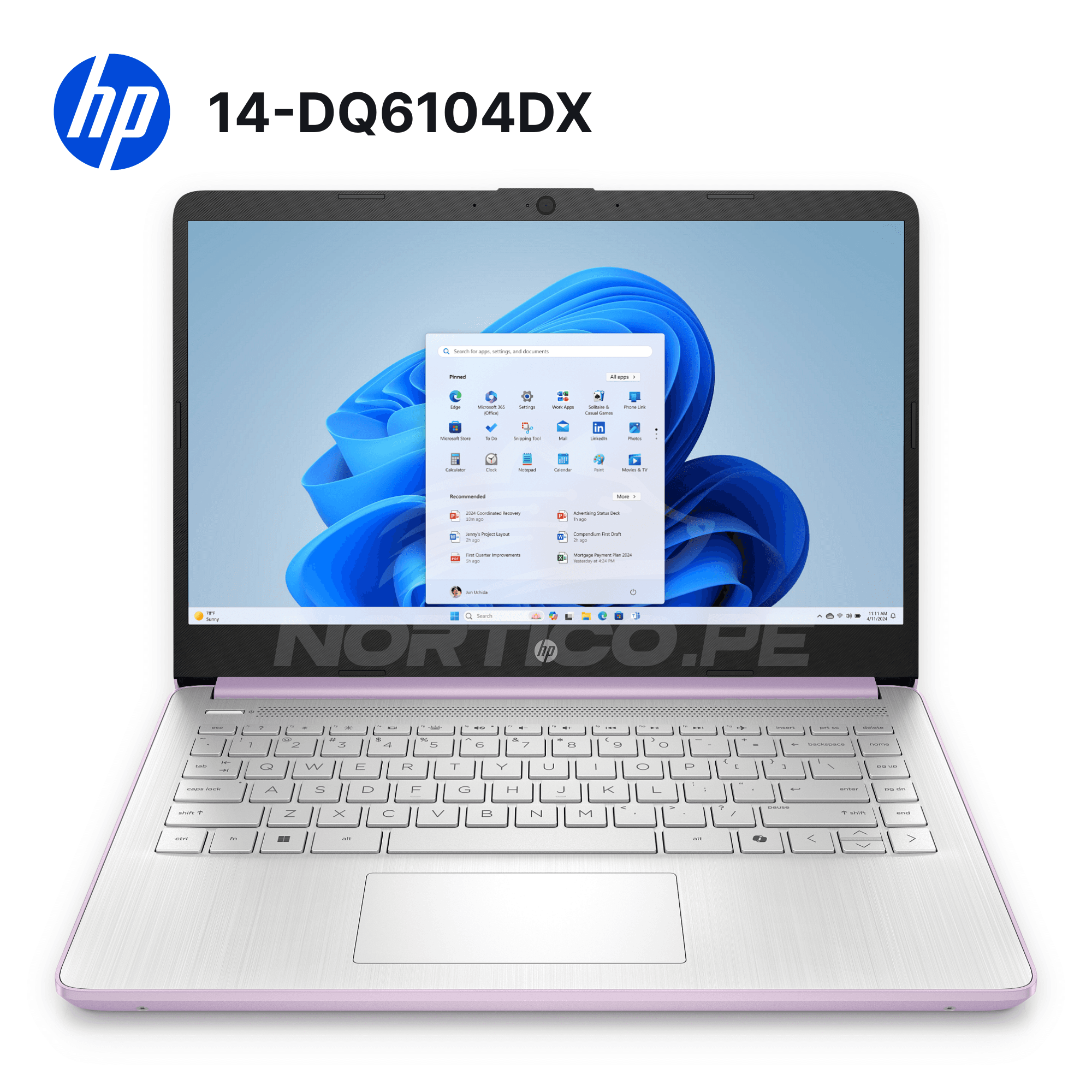 Laptop HP 14-DQ6104DX N150 4GB 128GB UFS 14" (D0SN8UA#ABA) 2
