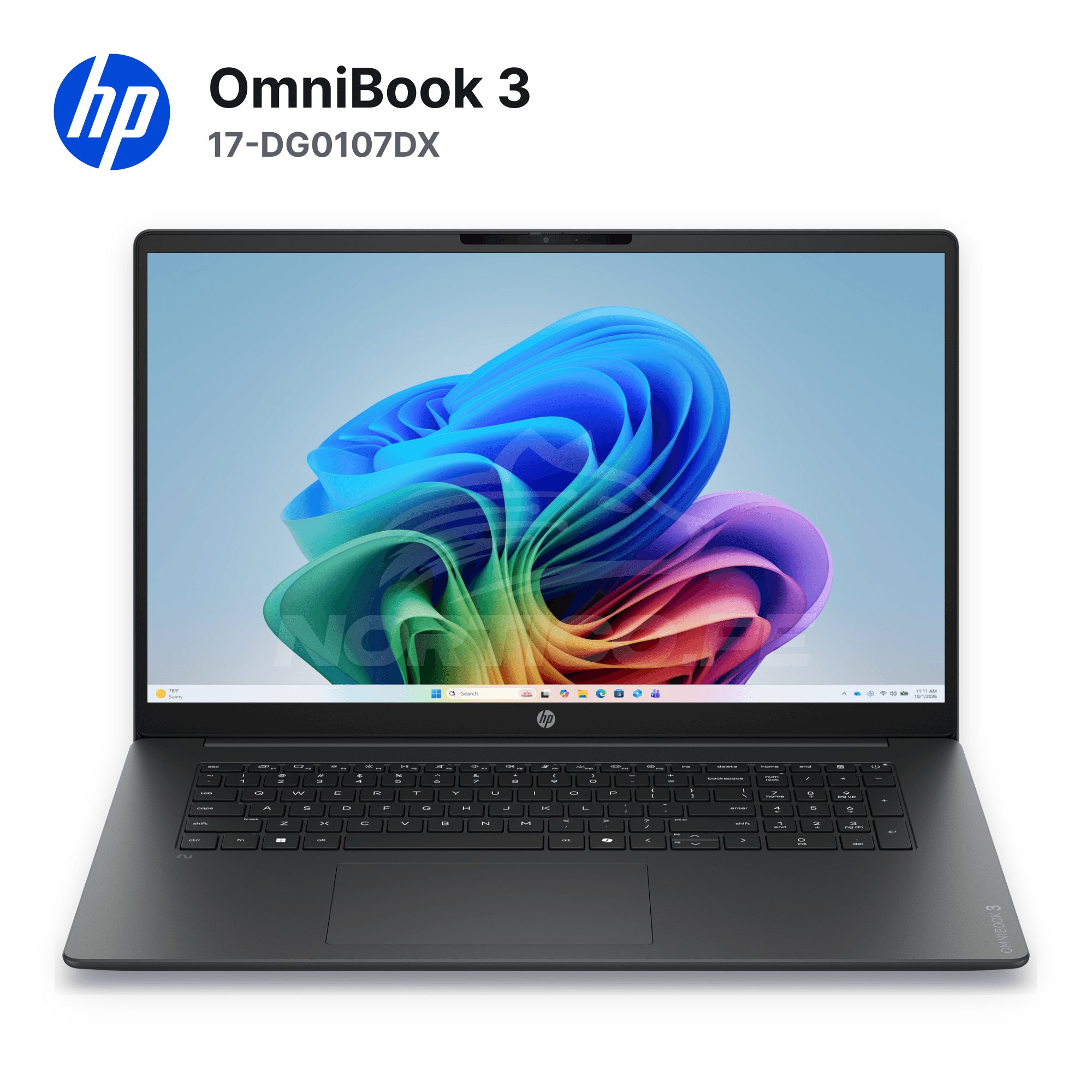 Laptop HP OmniBook 3 17-DG0107DX Core Ultra 7-255U 16GB 512GB SSD 17.3" (D7NF3UA#ABA) 2