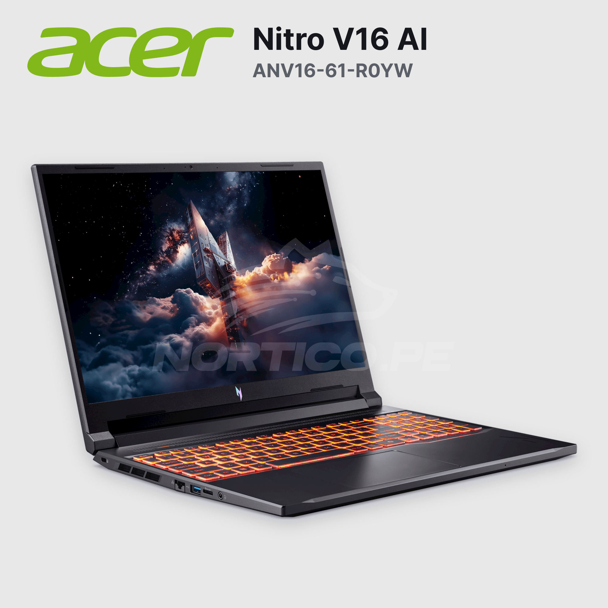 Laptop Acer Nitro V16 AI ANV16-61-R0YW Ryzen 7-350 16GB 1TB SSD RTX 5060 16" (NH.U25AA.001) 3