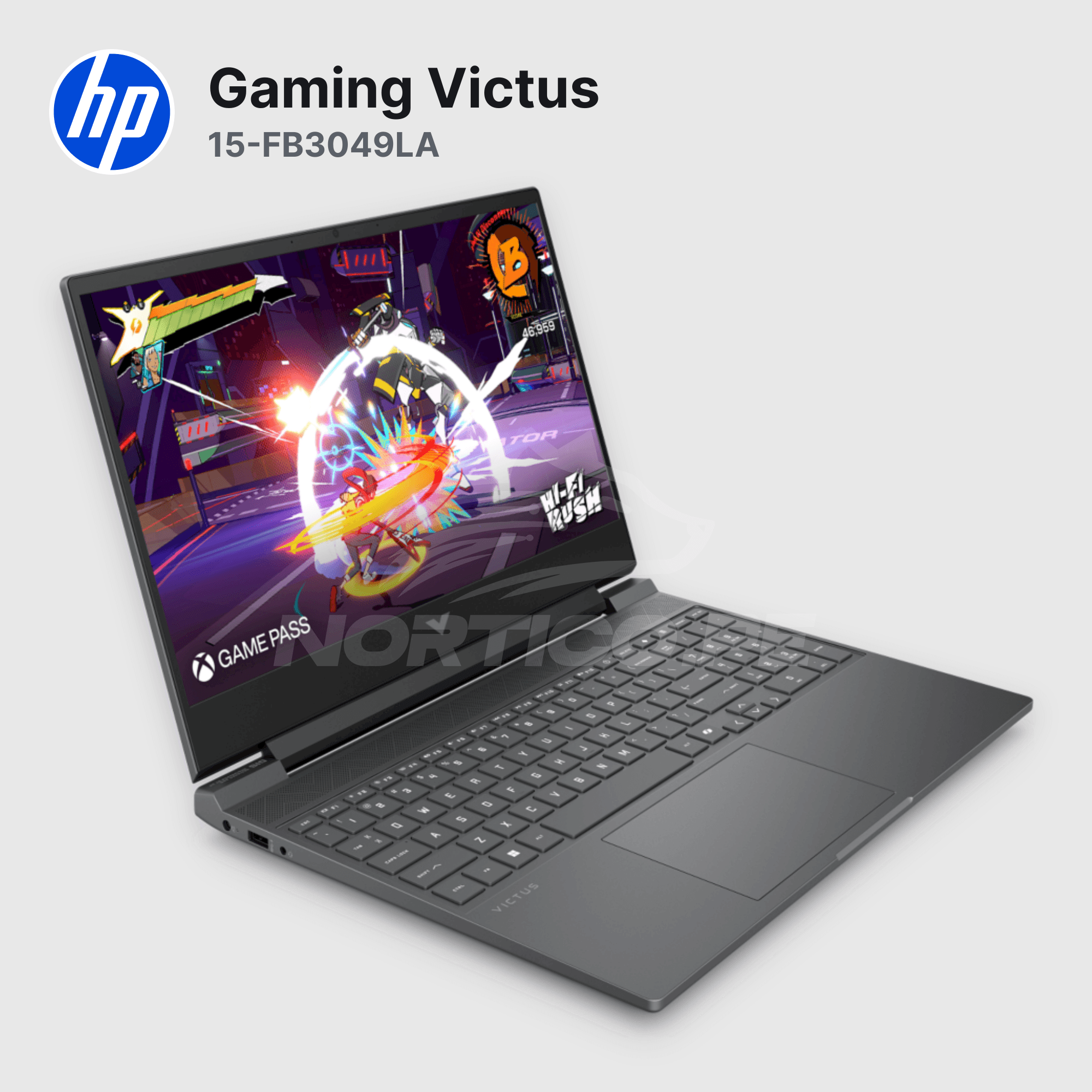 Laptop HP Gaming Victus 15-FB3049LA Ryzen 7-7445HS 8GB 512GB SSD RTX 4050 15.6" (D53P1LA#ABM) 3