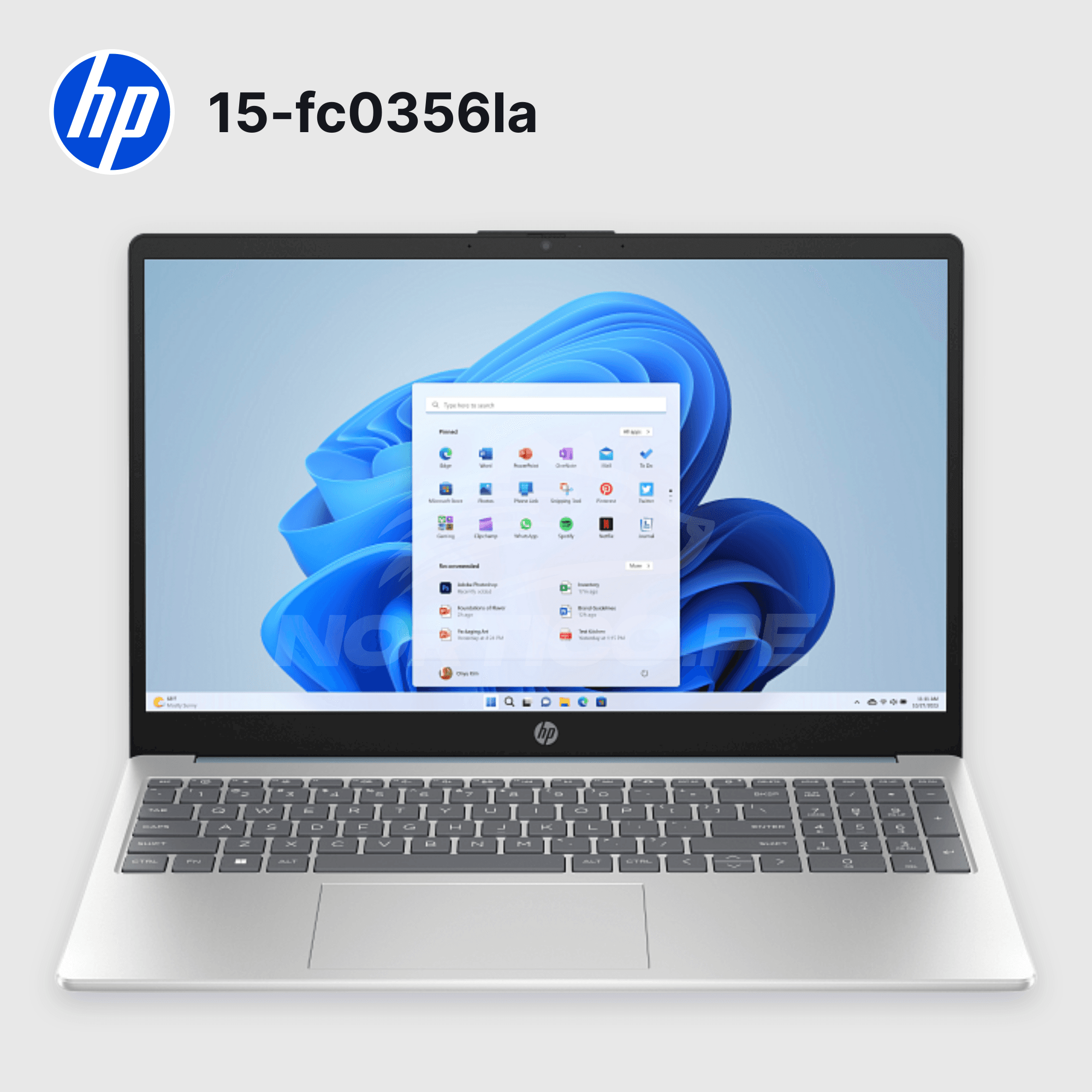 Laptop HP 15-fc0356la Ryzen 5-7530U 16GB 512GB SSD 15.6" (D6ZS8LA#ABM) 2
