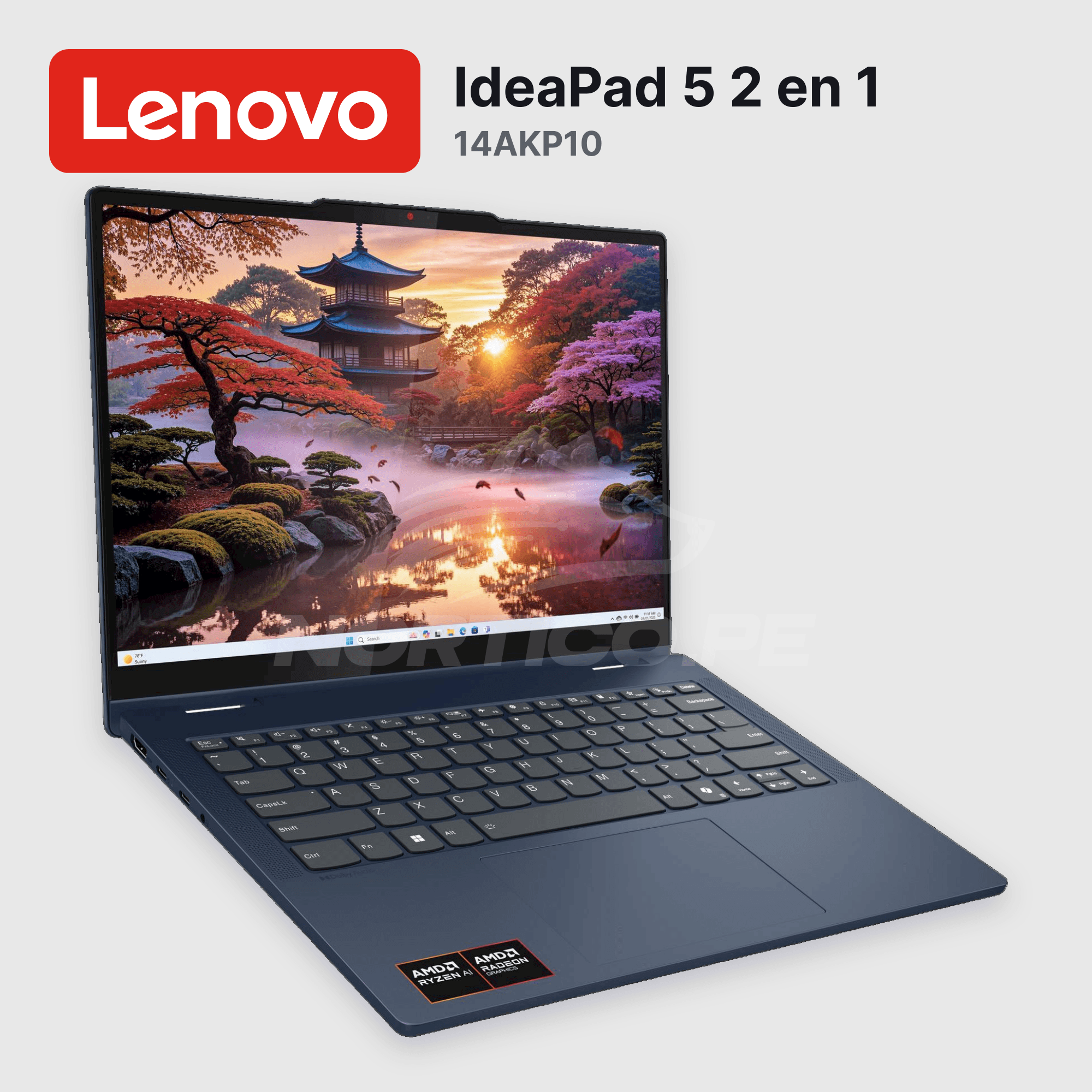Laptop Lenovo IdeaPad 5 2 en 1 14AKP10 Ryzen AI 7 350 16GB 1TB SSD 14" (83KT001YUS) 8