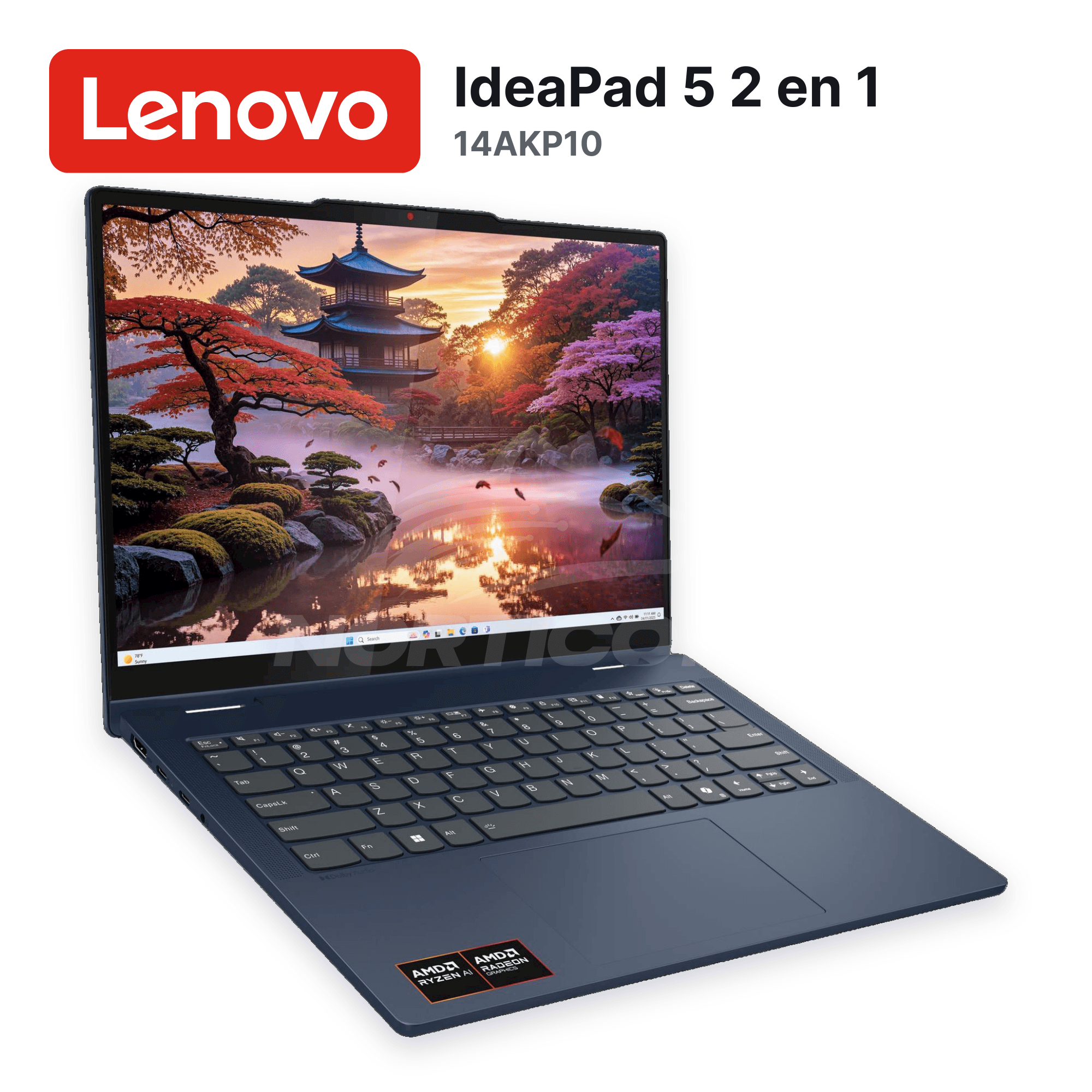 Laptop Lenovo IdeaPad 5 2 en 1 14AKP10 Ryzen AI 7 350 16GB 1TB SSD 14" (83KT001YUS) 8