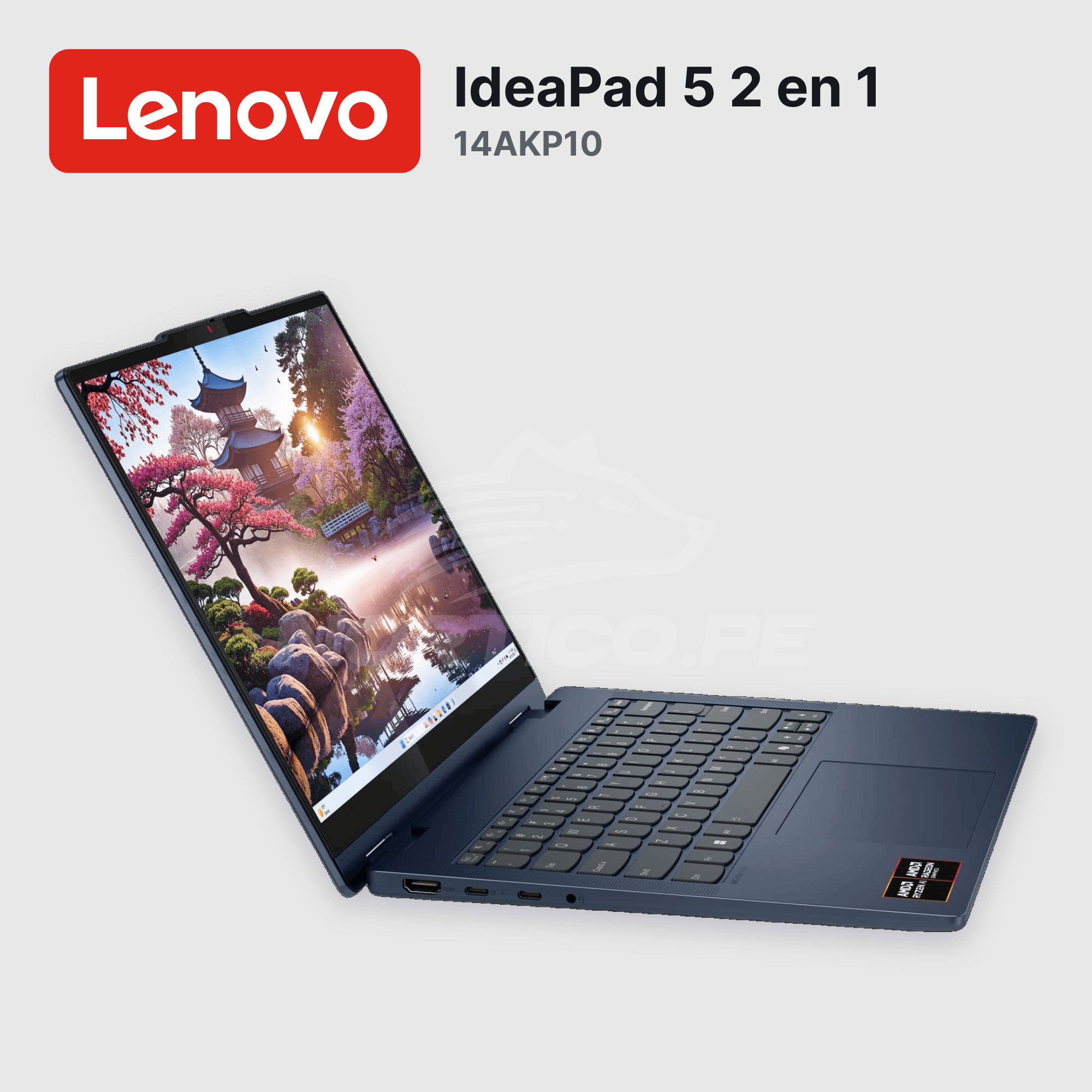 Laptop Lenovo IdeaPad 5 2 en 1 14AKP10 Ryzen AI 7 350 16GB 1TB SSD 14" (83KT001YUS) 9
