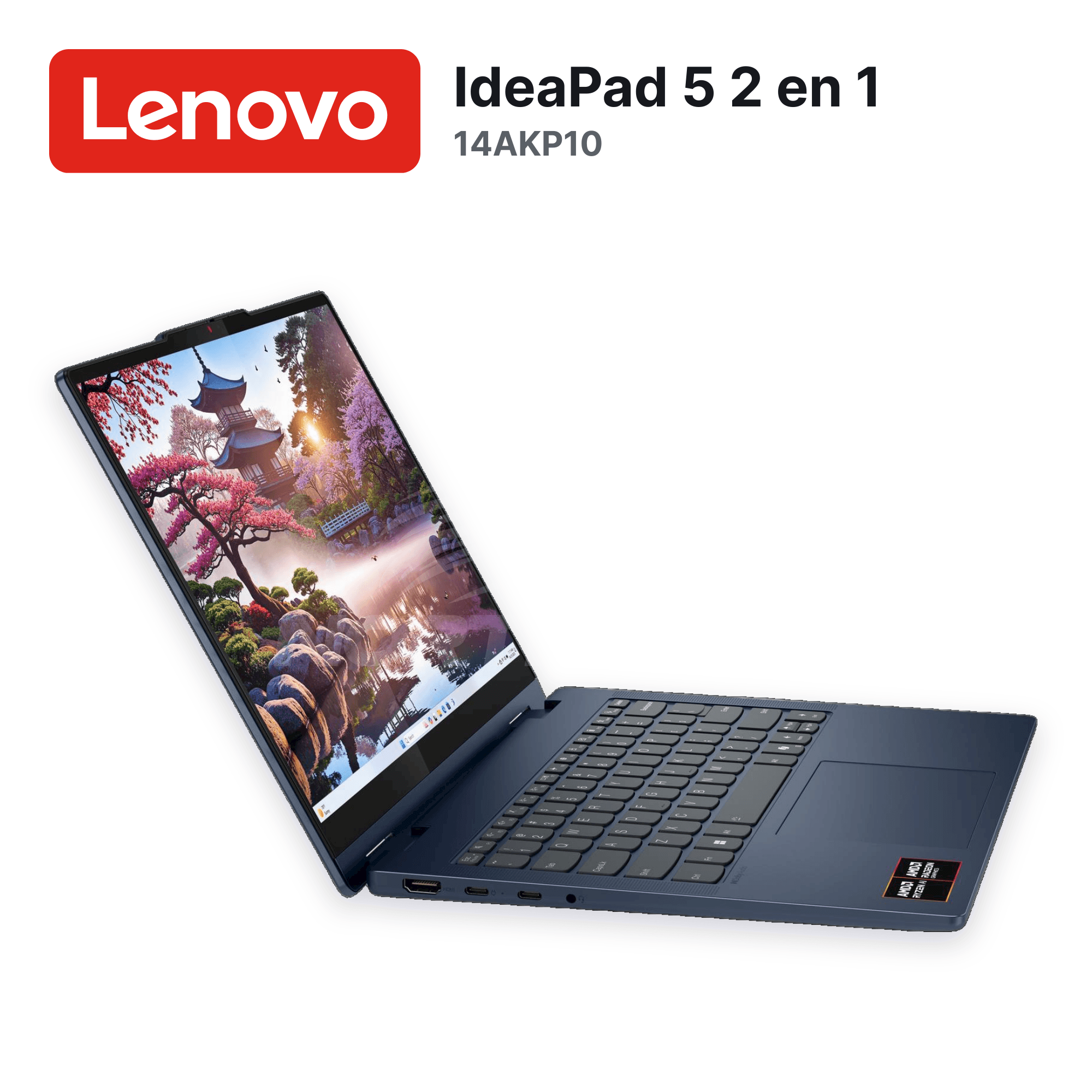 Laptop Lenovo IdeaPad 5 2 en 1 14AKP10 Ryzen AI 7 350 16GB 1TB SSD 14" (83KT001YUS) 9