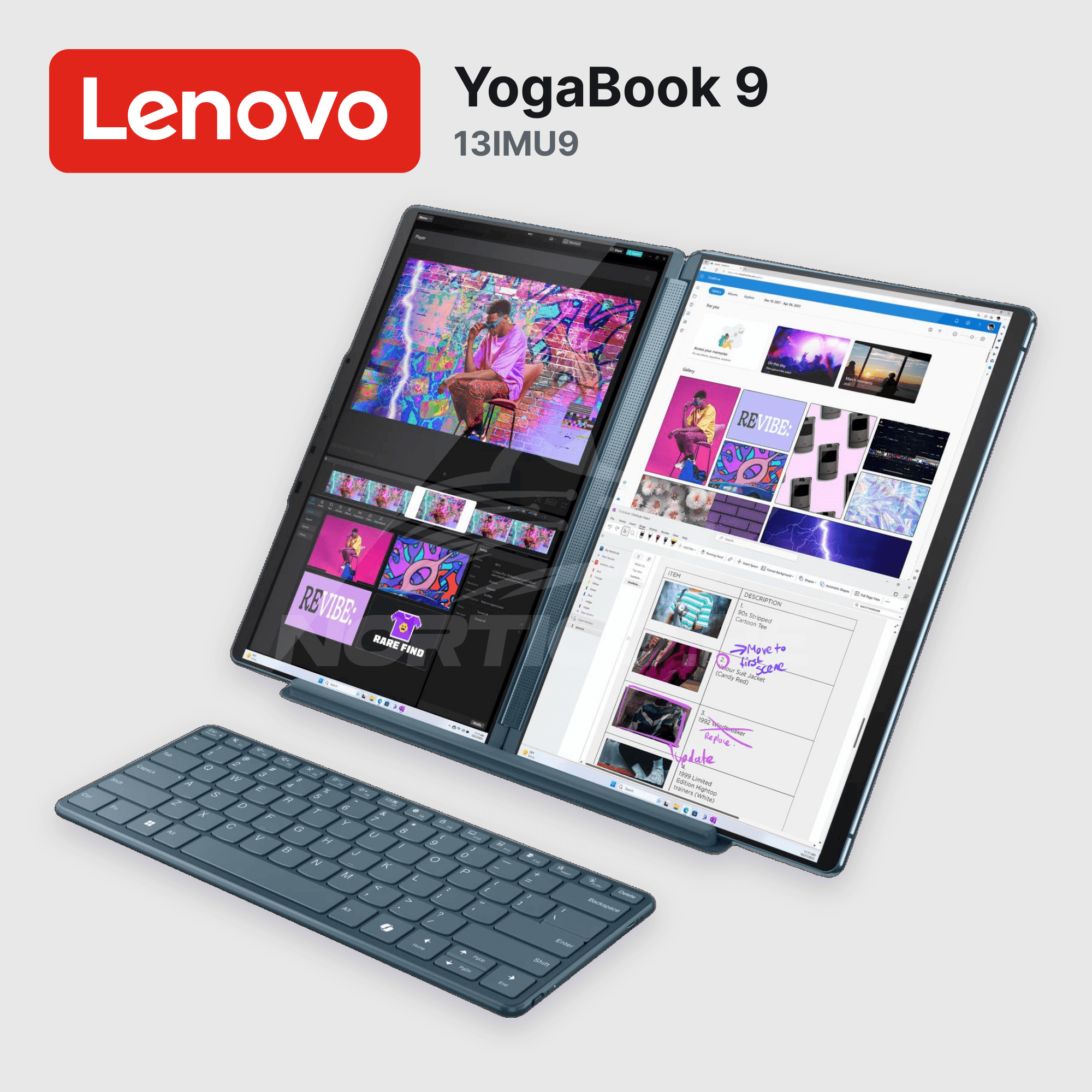 Laptop Lenovo YogaBook 9 13IMU9 Core Ultra 7-155U 16GB 1TB SSD 13.3" Open box (83FF0000US) 2