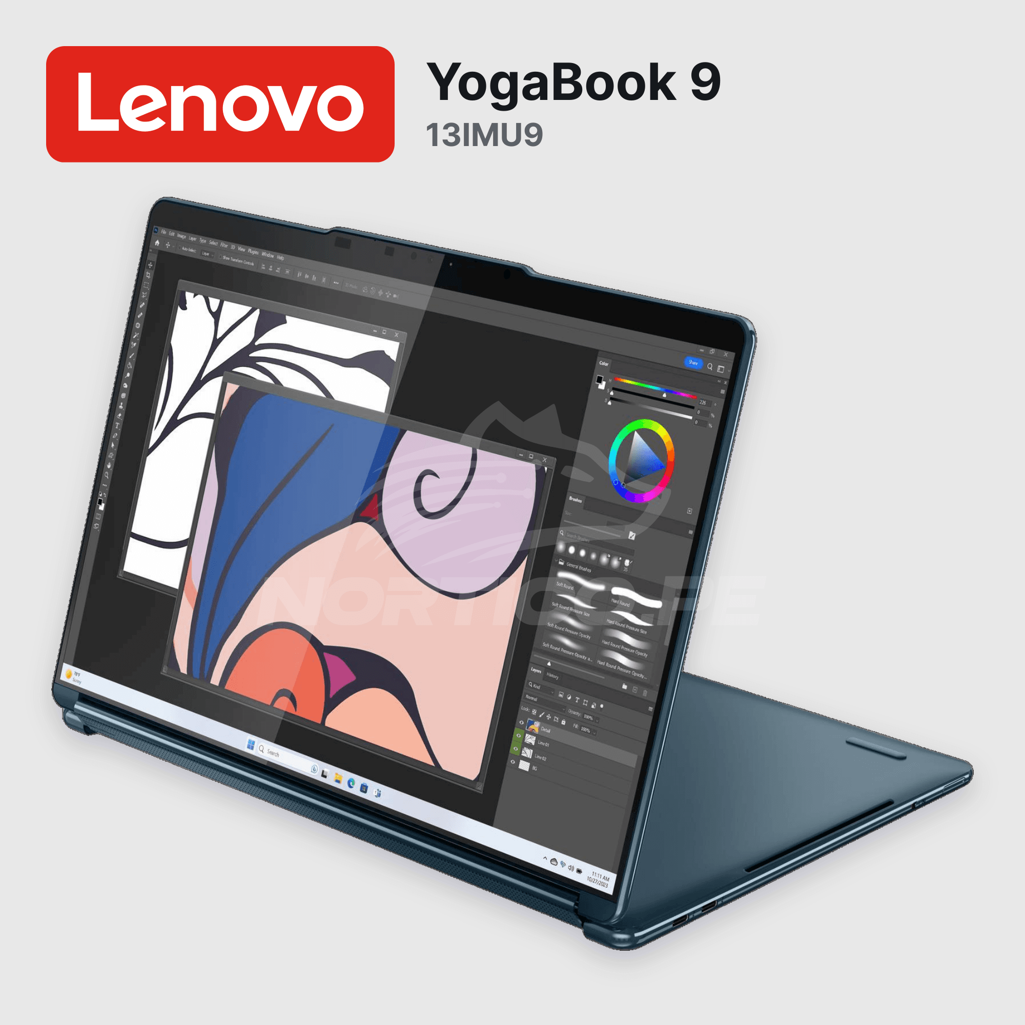 Laptop Lenovo YogaBook 9 13IMU9 Core Ultra 7-155U 16GB 1TB SSD 13.3" Open box (83FF0000US) 5