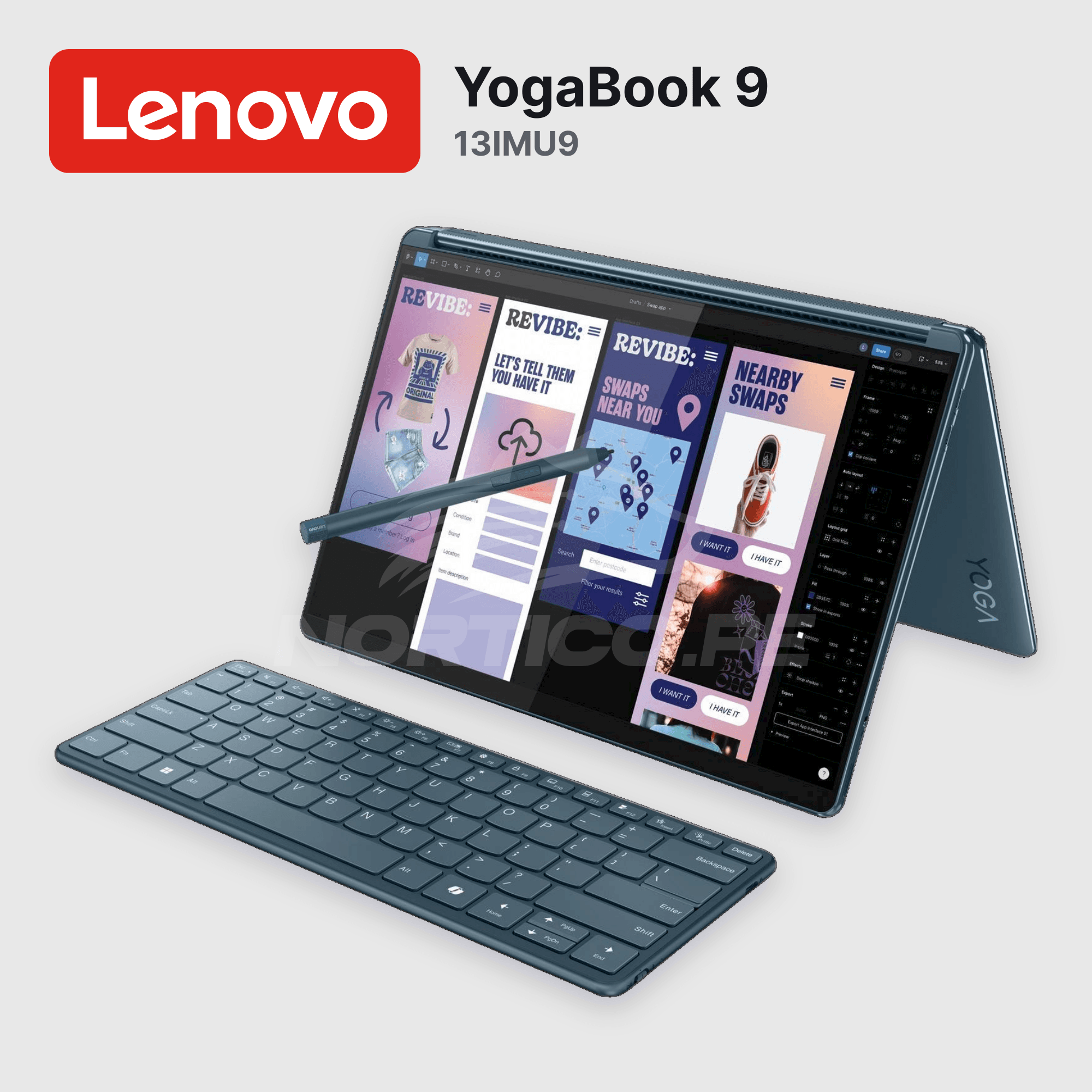 Laptop Lenovo YogaBook 9 13IMU9 Core Ultra 7-155U 16GB 1TB SSD 13.3" Open box (83FF0000US) 6