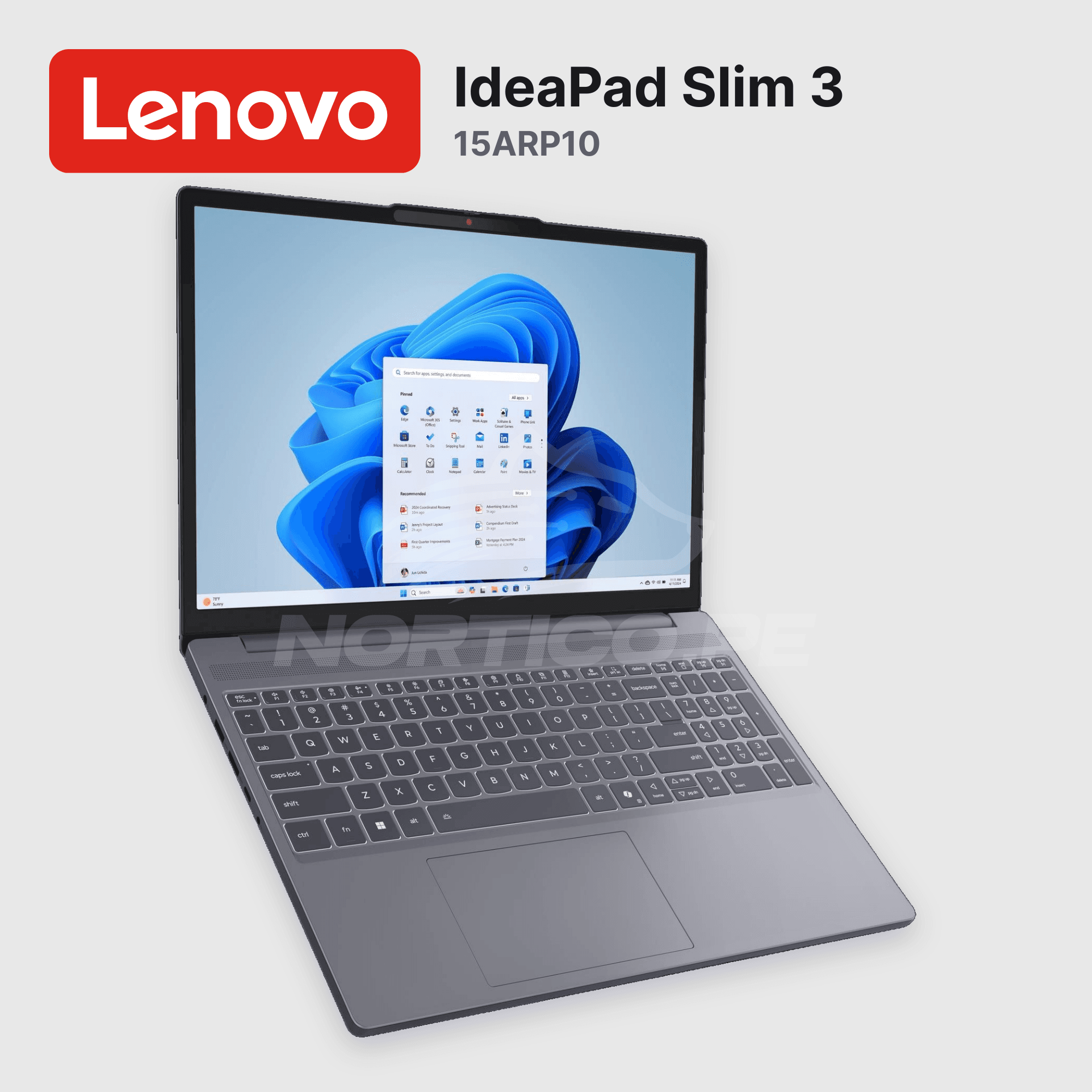 Laptop Lenovo IdeaPad Slim 3 15ARP10 Ryzen 7-170 16GB 512GB SSD 15.3" (83K700TUUS) 2