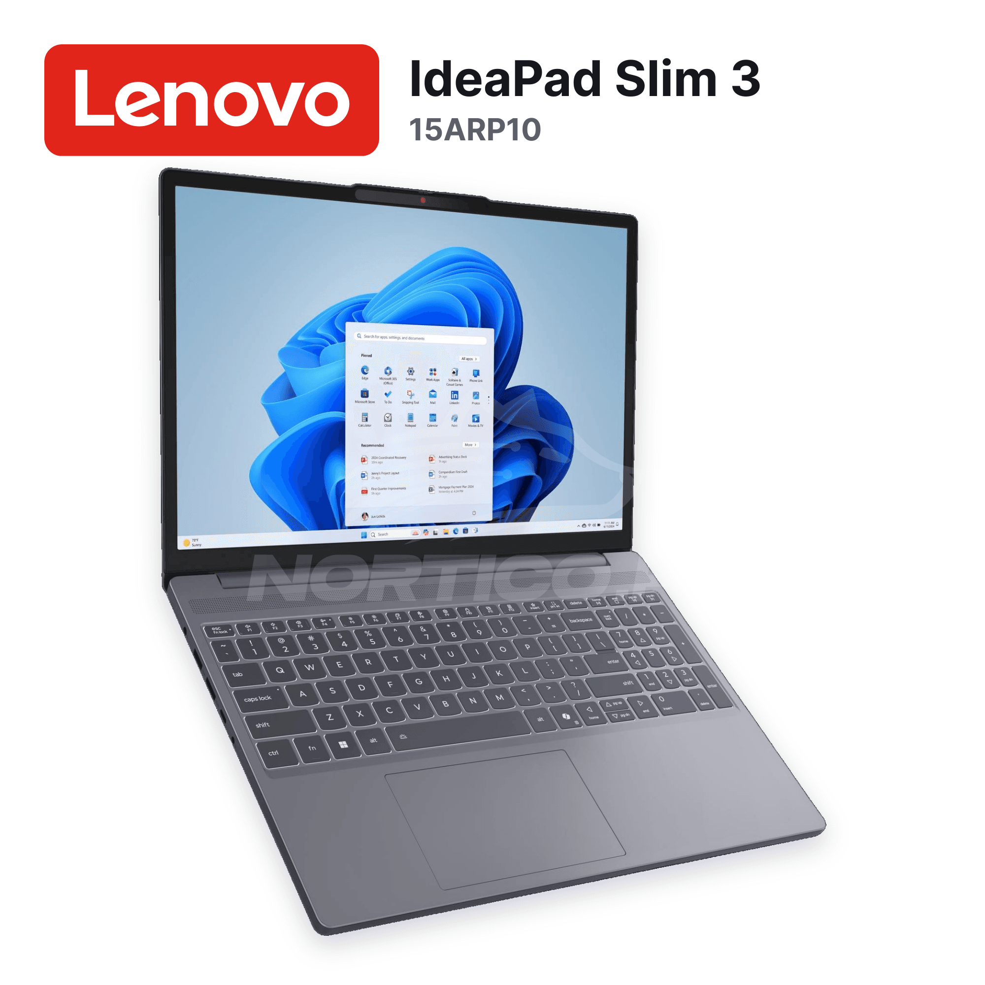 Laptop Lenovo IdeaPad Slim 3 15ARP10 Ryzen 7-170 16GB 512GB SSD 15.3" (83K700TUUS) 2
