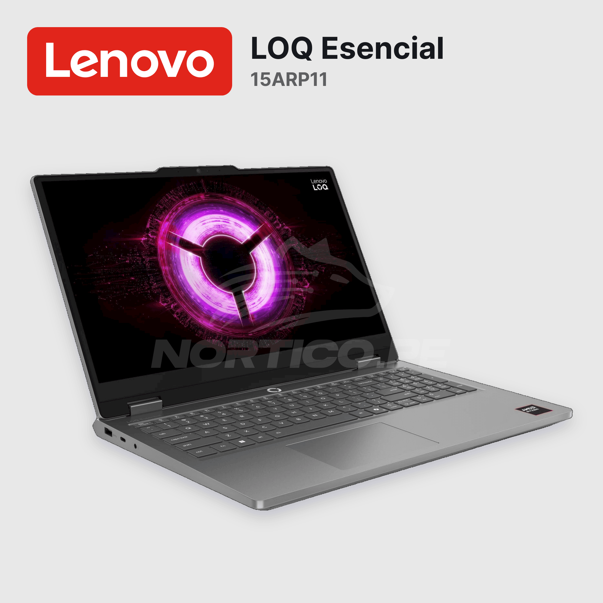 Laptop Lenovo LOQ Esencial 15ARP11 Ryzen 7-170 16GB 512GB SSD RTX 5050 15.6" (83VA001PUS) 2