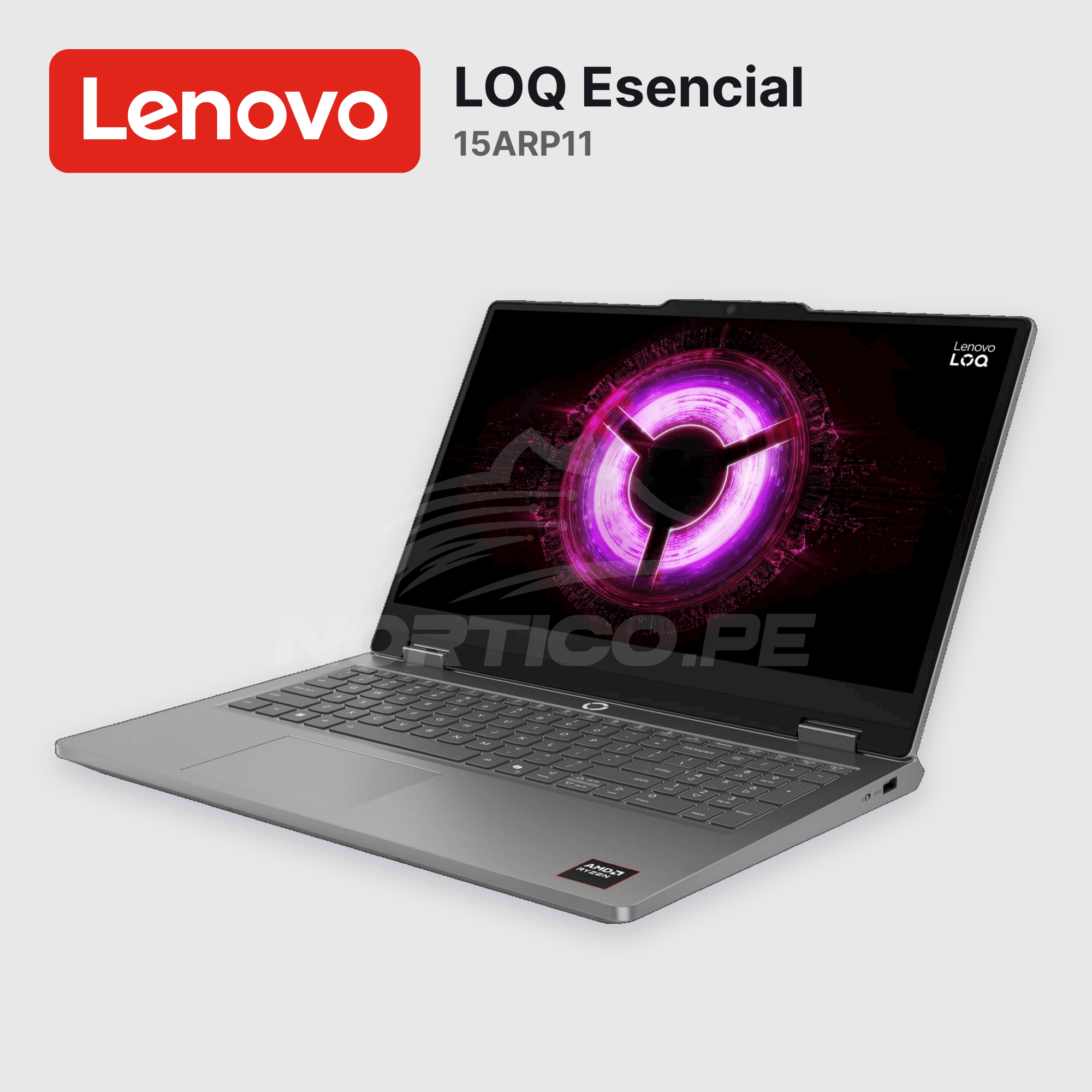 Laptop Lenovo LOQ Esencial 15ARP11 Ryzen 7-170 16GB 512GB SSD RTX 5050 15.6" (83VA001PUS) 3