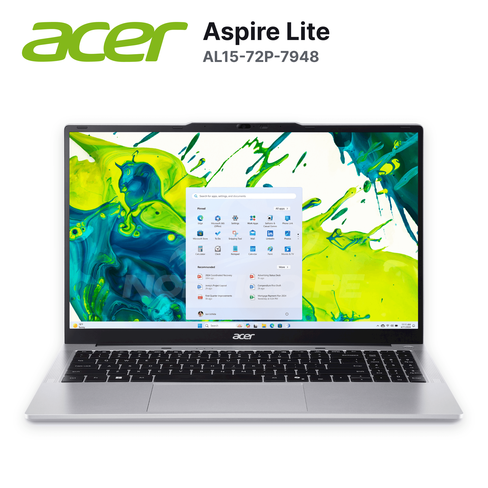 Laptop Acer Aspire Lite AL15-72P-7948 Core I7-13620H 16GB 512GB SSD 15.6" (NX.D4CAL.009) 2