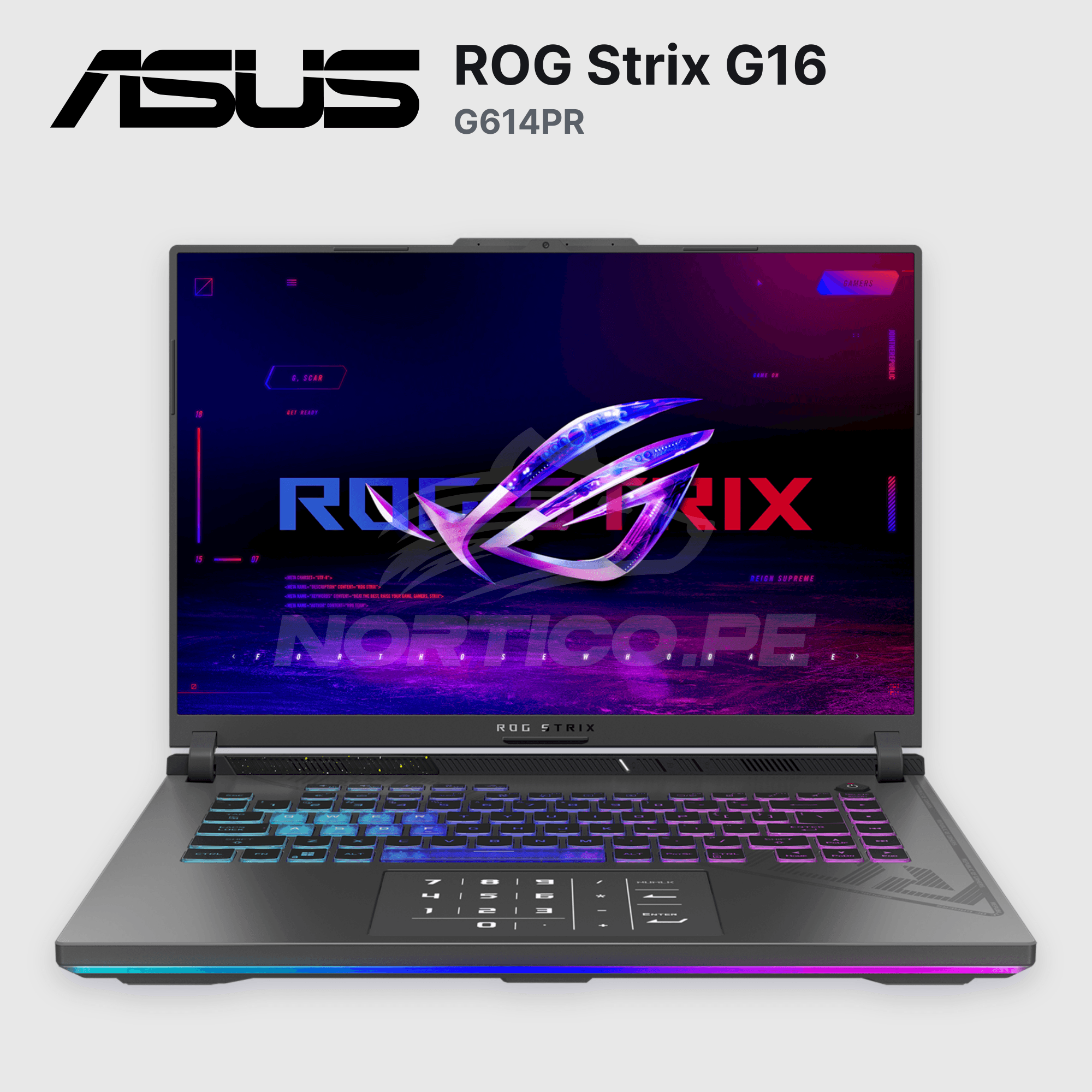 Laptop ASUS ROG Strix G16 G614PR Ryzen 9-8940HX 16GB 1TB SSD RTX 5070 Ti 16" (90NR0NJ7-M002W0) 2