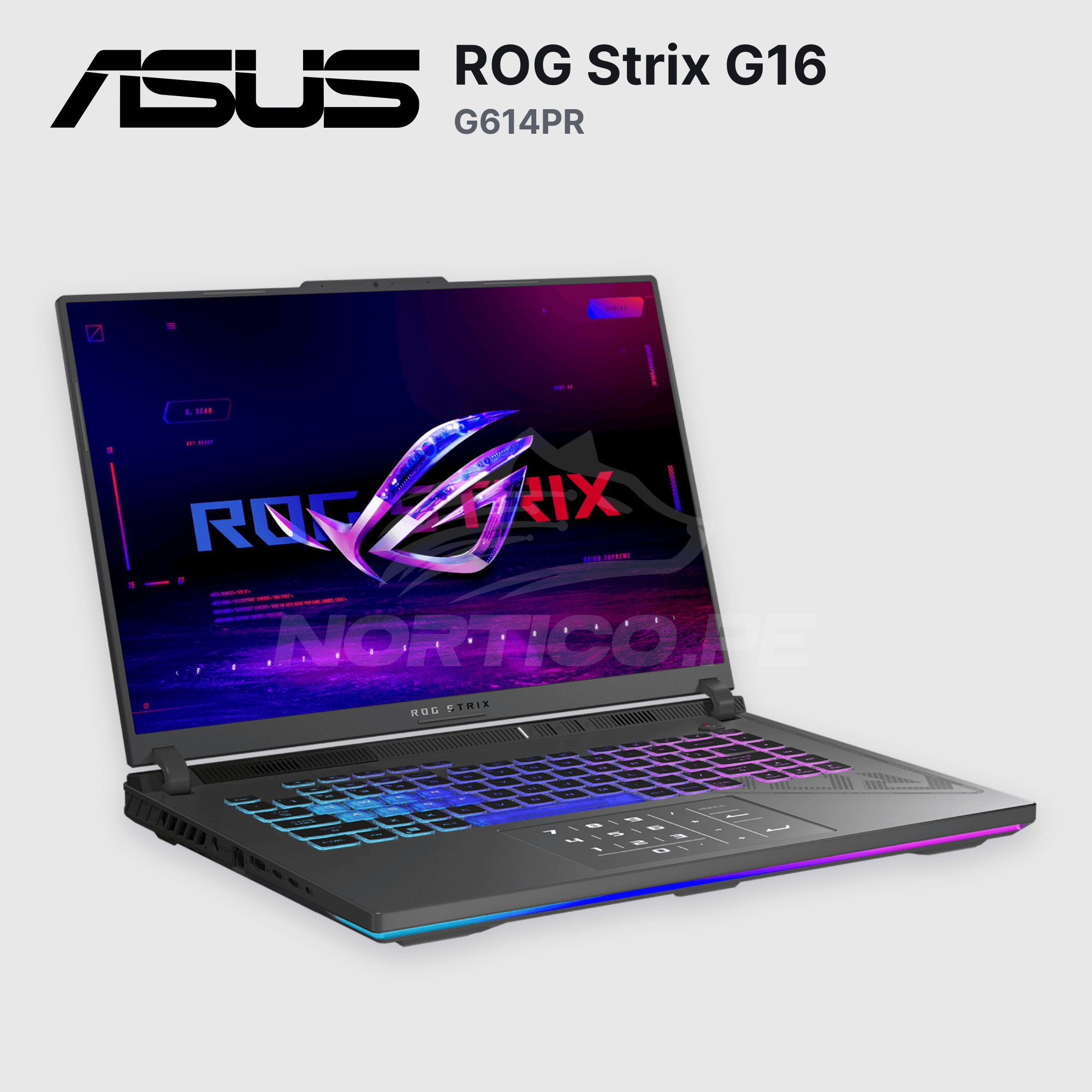 Laptop ASUS ROG Strix G16 G614PR Ryzen 9-8940HX 16GB 1TB SSD RTX 5070 Ti 16" (90NR0NJ7-M002W0) 5