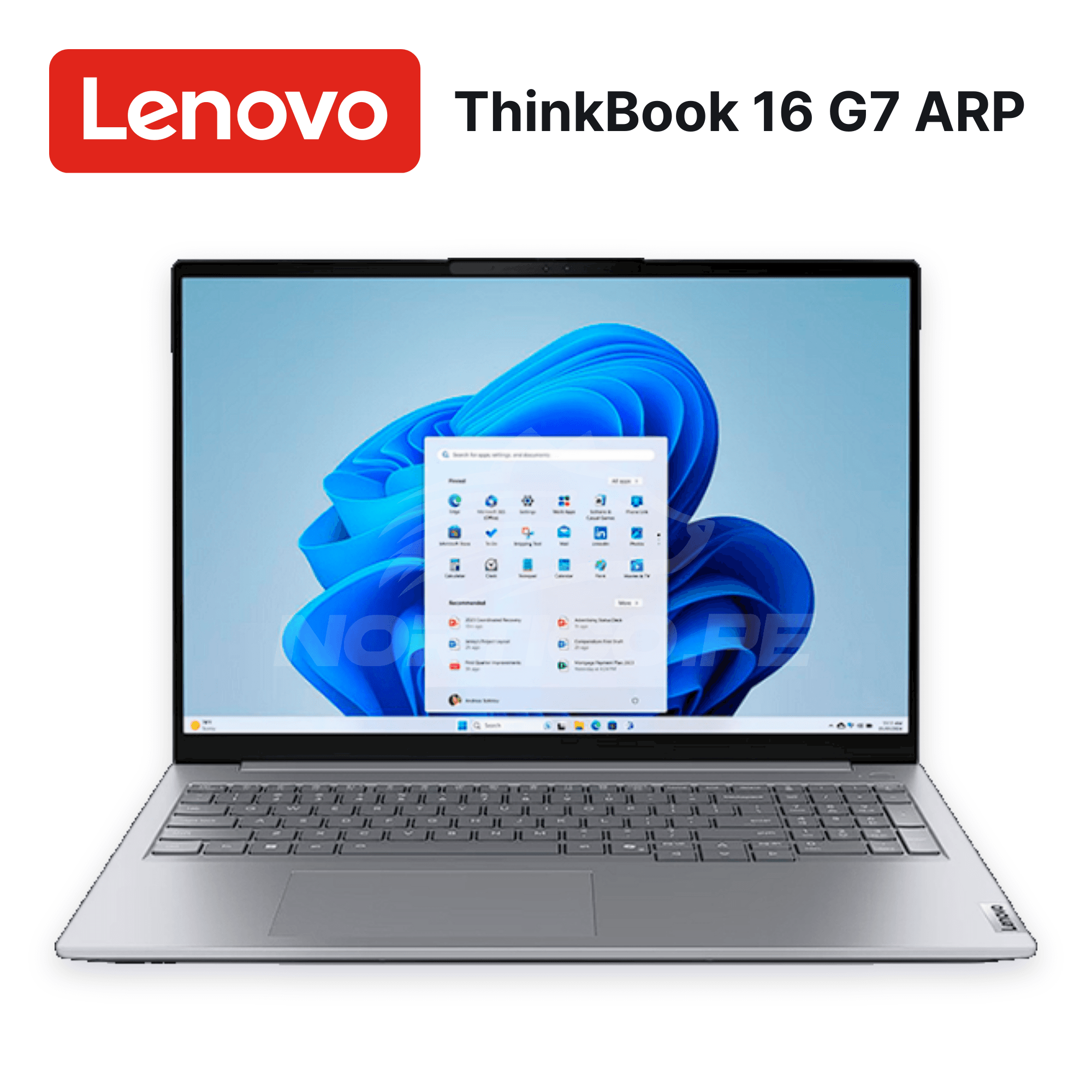 Laptop Lenovo ThinkBook 16 G7 ARP Ryzen 5-7535HS 8GB 512GB SSD 16" (21MW006HCL) 2
