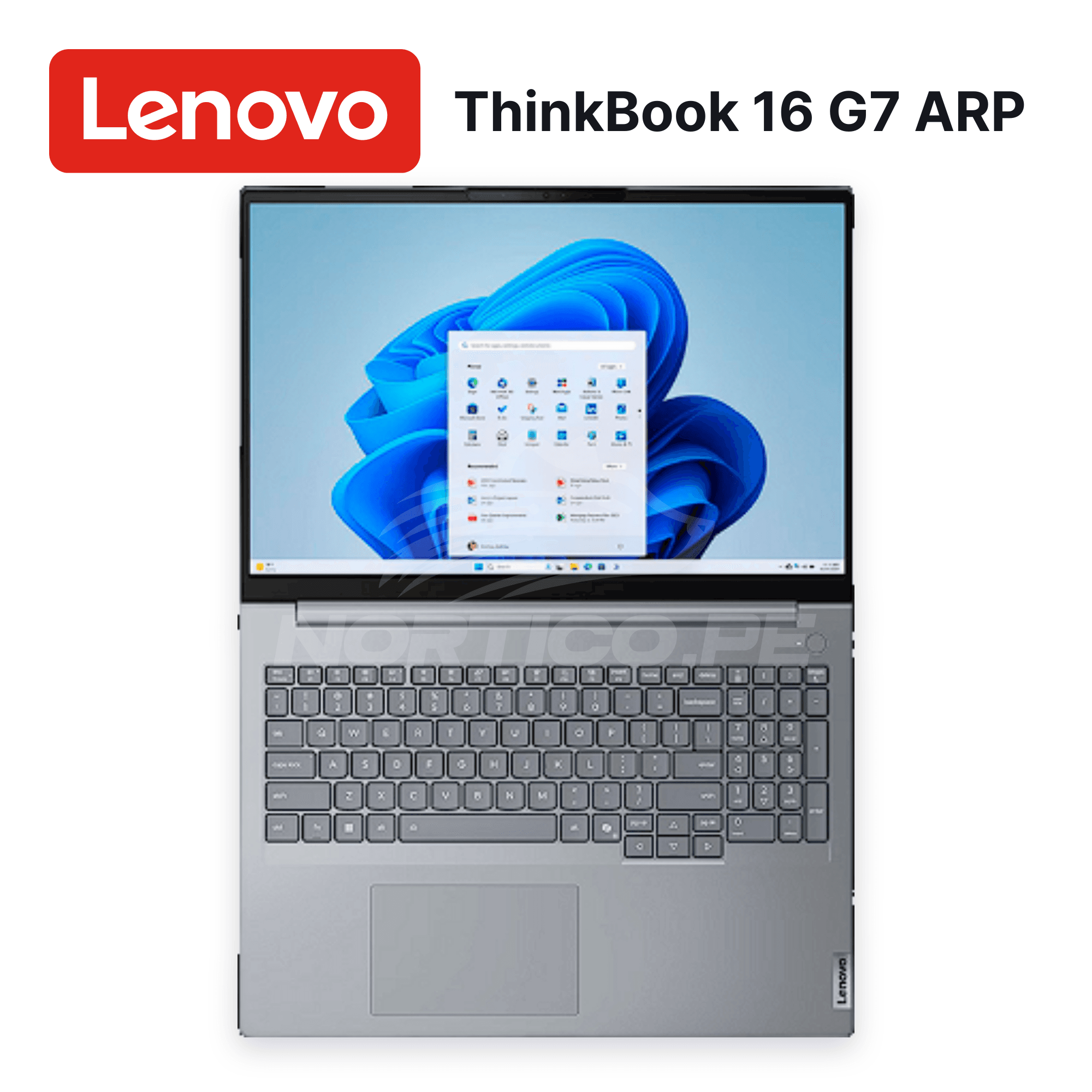 Laptop Lenovo ThinkBook 16 G7 ARP Ryzen 5-7535HS 8GB 512GB SSD 16" (21MW006HCL) 3