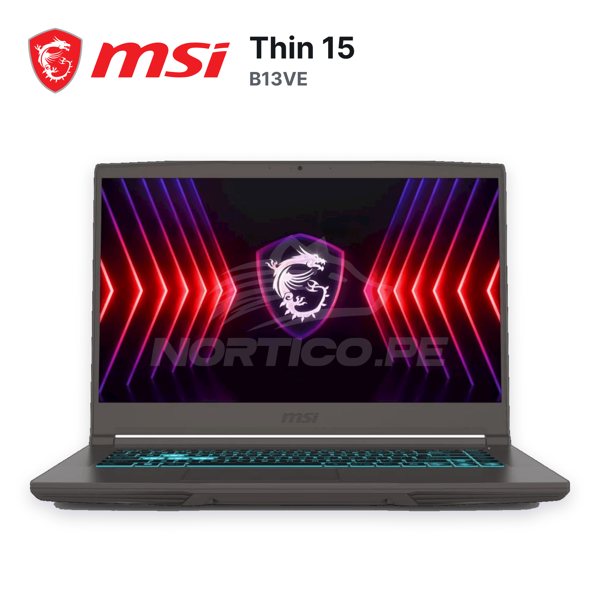 Laptop MSI Thin 15 B13VE Core I7-13620H 16GB 512GB SSD RTX 4050 15.6" (9S7-16R831-3015) 2