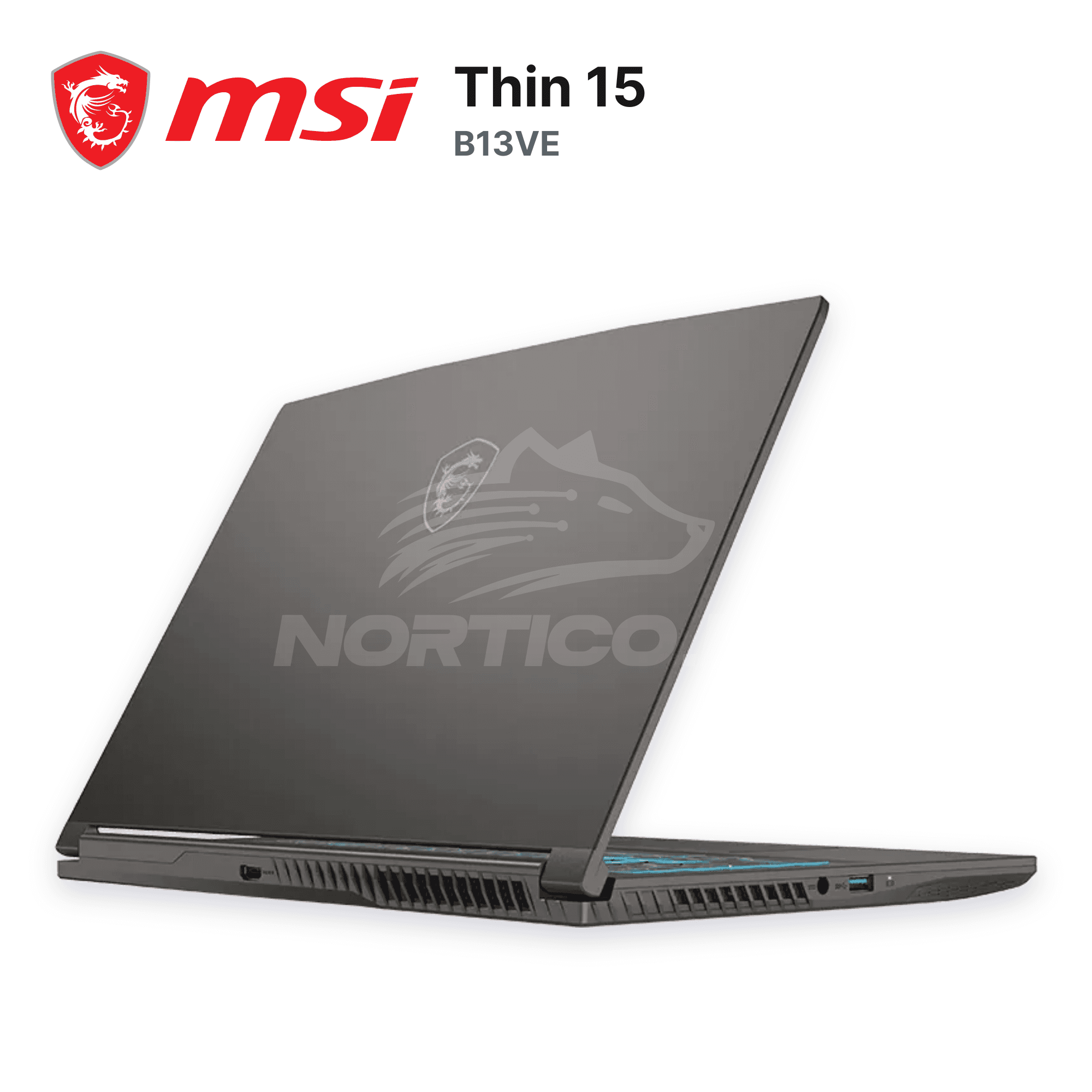 Laptop MSI Thin 15 B13VE Core I7-13620H 16GB 512GB SSD RTX 4050 15.6" (9S7-16R831-3015) 3