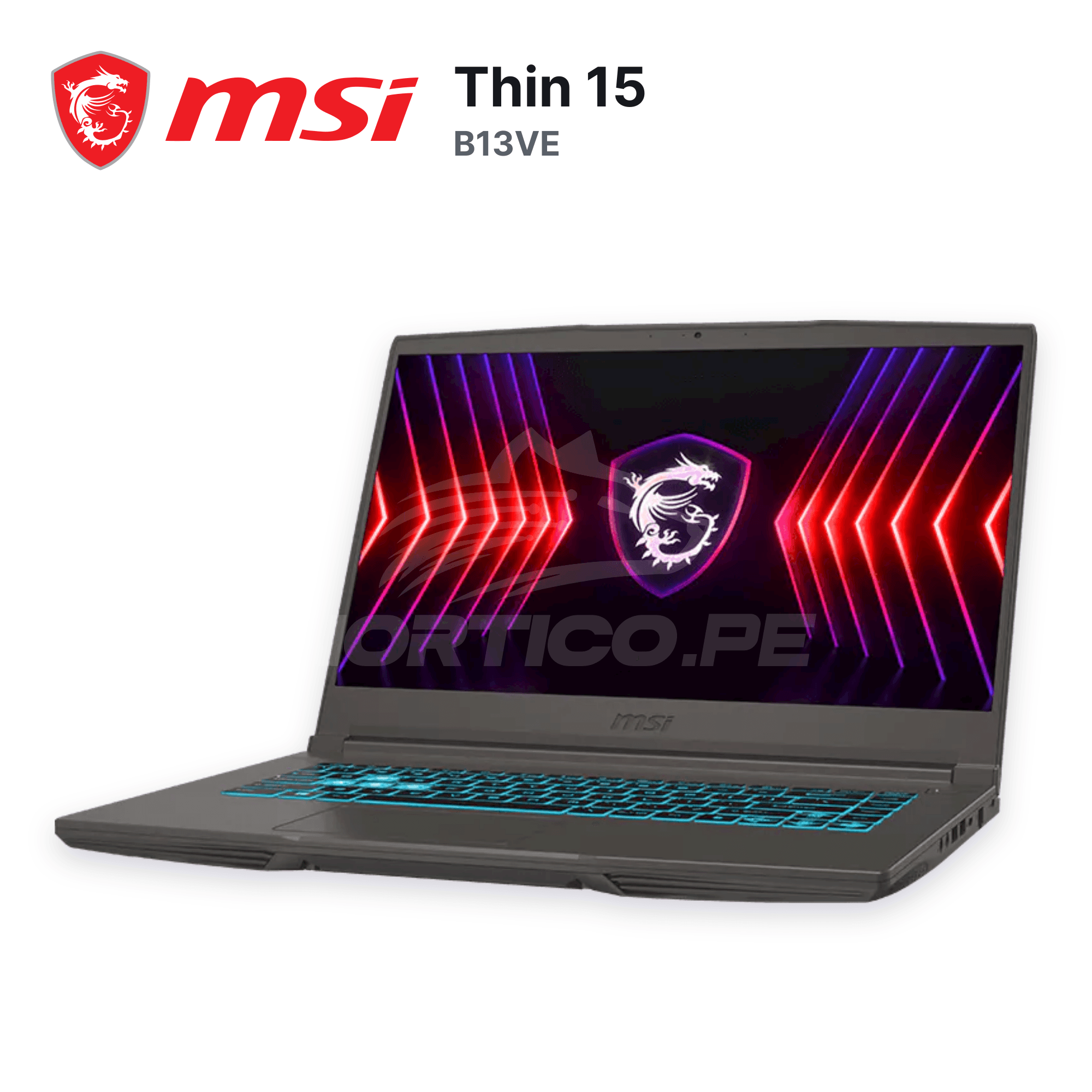 Laptop MSI Thin 15 B13VE Core I7-13620H 16GB 512GB SSD RTX 4050 15.6" (9S7-16R831-3015) 5