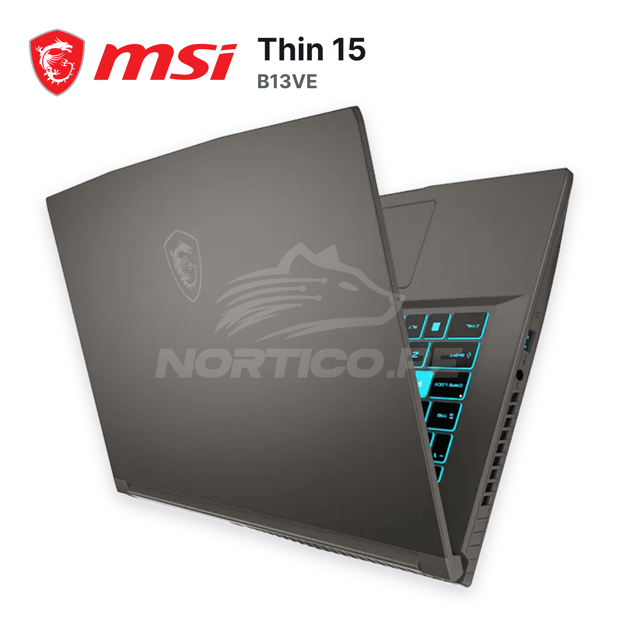 Laptop MSI Thin 15 B13VE Core I7-13620H 16GB 512GB SSD RTX 4050 15.6" (9S7-16R831-3015) 7