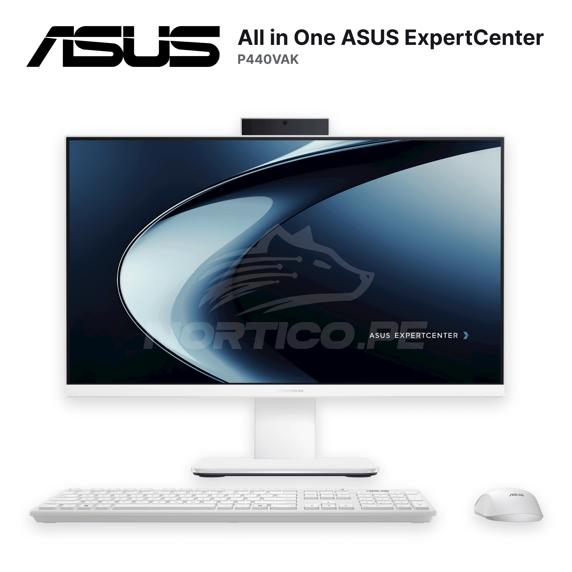 All in One ASUS ExpertCenter P440VAK Core 5 210H 8GB 512GB SSD 23.8" FHD (90PT03X7-M07080) 2
