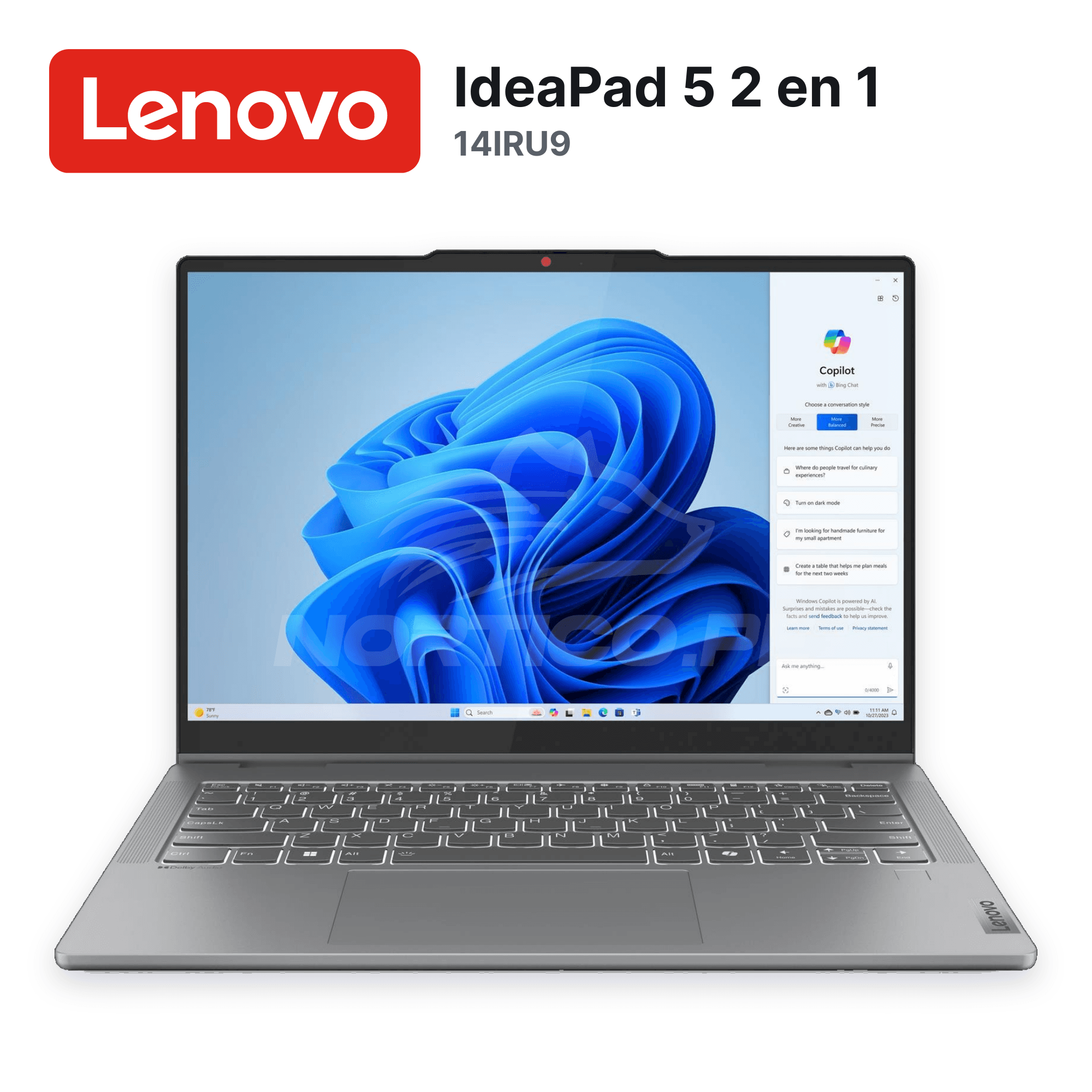 Laptop Lenovo IdeaPad 5 2 en 1 14IRU9 Core 7-150U 16GB 512GB SSD 14" (83DT007ALM) 14