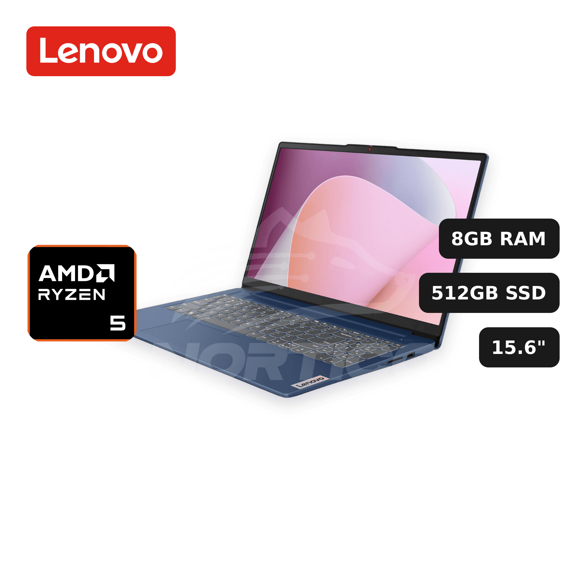 Laptop Lenovo IdeaPad Slim 3 Ryzen 5-40 8GB 512GB SSD 15.6" (82XQ012HUS)