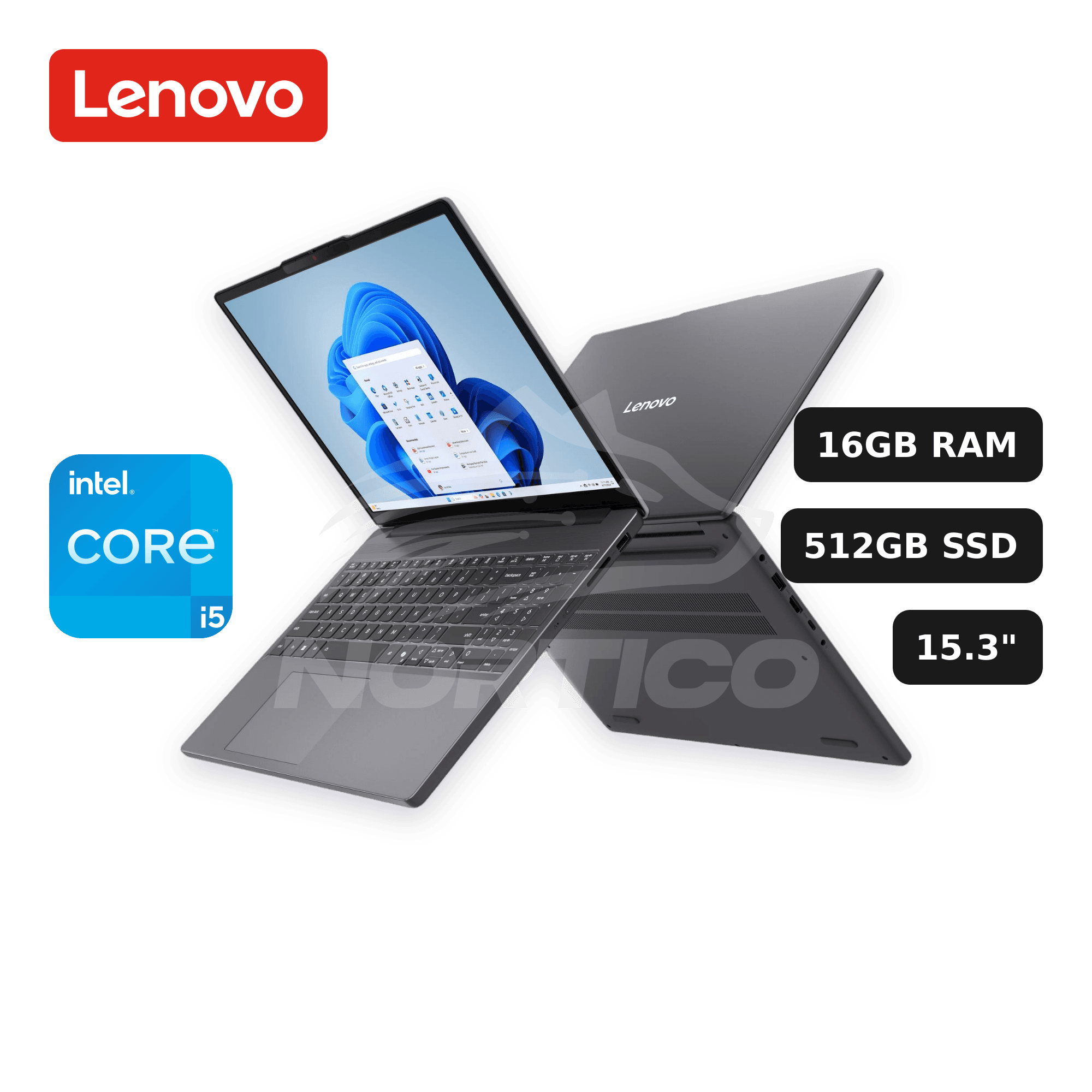 Laptop Lenovo IdeaPad Slim 3 15IRH10 Core i5-13420H 16GB 512GB SSD 15.3" (83K101FELM)