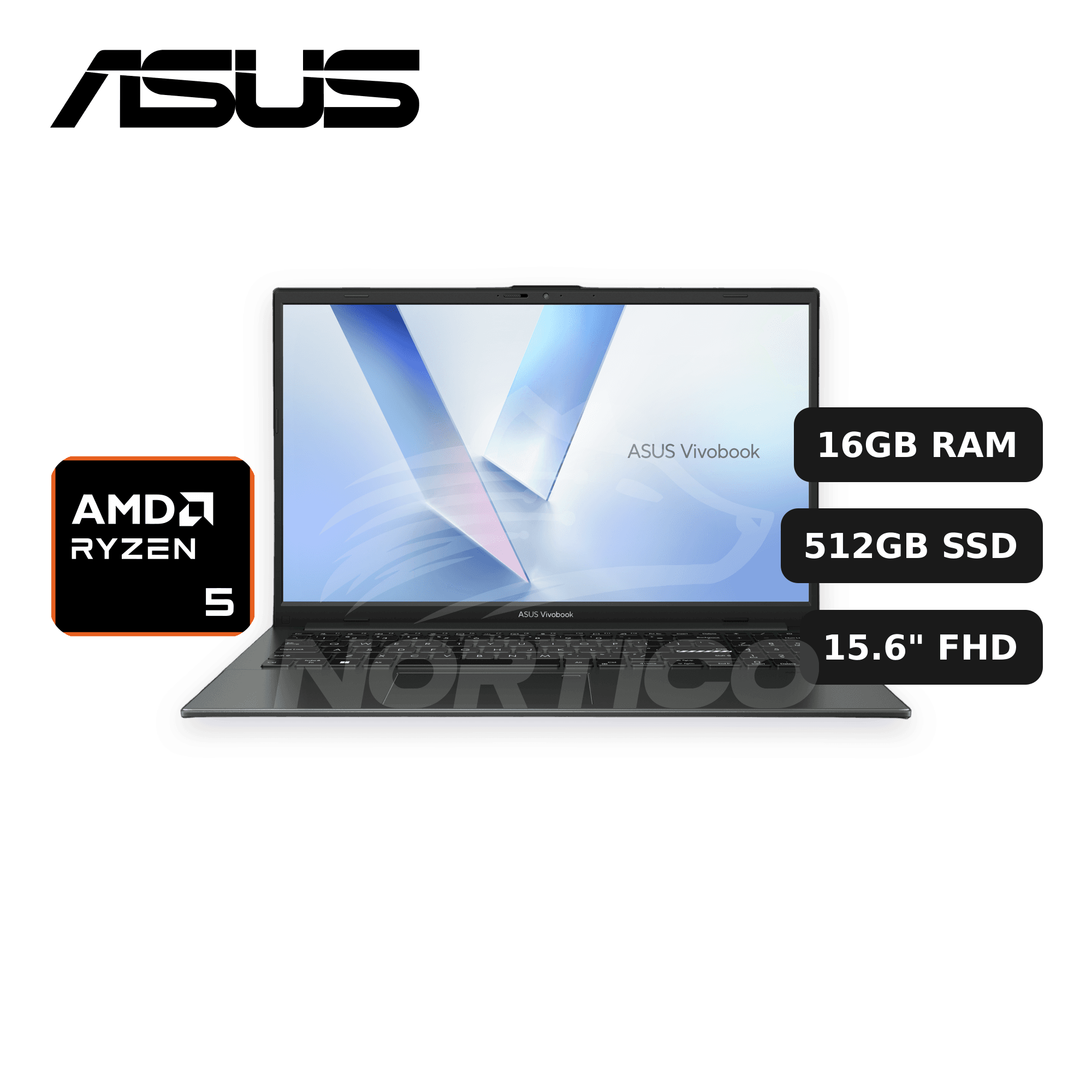 Laptop ASUS Vivobook GO 15 E1504FA-BQ2937 Ryzen 5-40 16GB 512GB SSD 15.6" FHD (90NB0ZR3-M04PJ0)