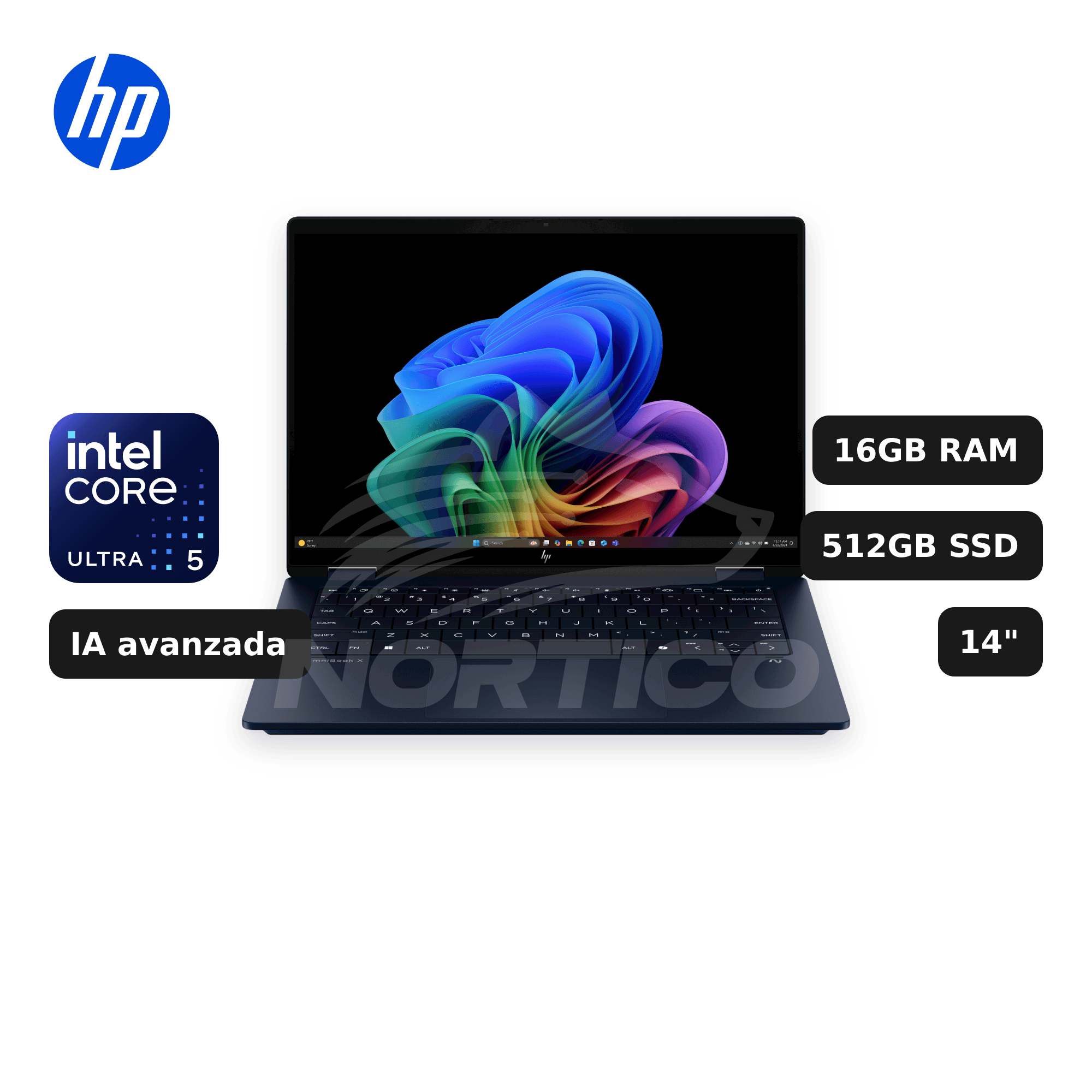 Laptop HP 14-FM0013DX Core Ultra 5-226V 16GB 512GB SSD 14" (B5UJ1UA#ABA)