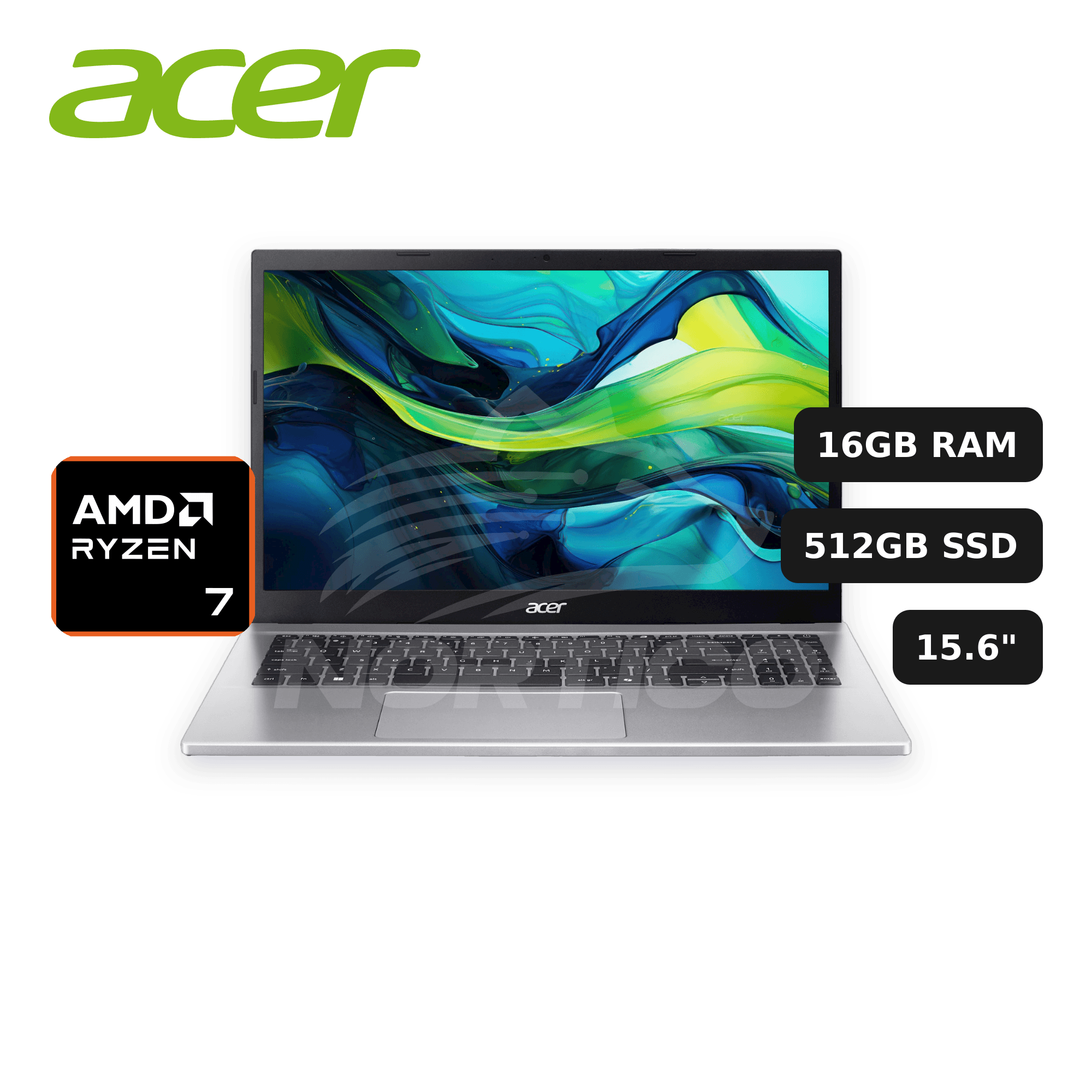 Laptop Acer Aspire Go 15 AG15-42P-R917 Ryzen 7-7730U 16GB 512GB SSD 15.6" (NX.JJHAA.003)