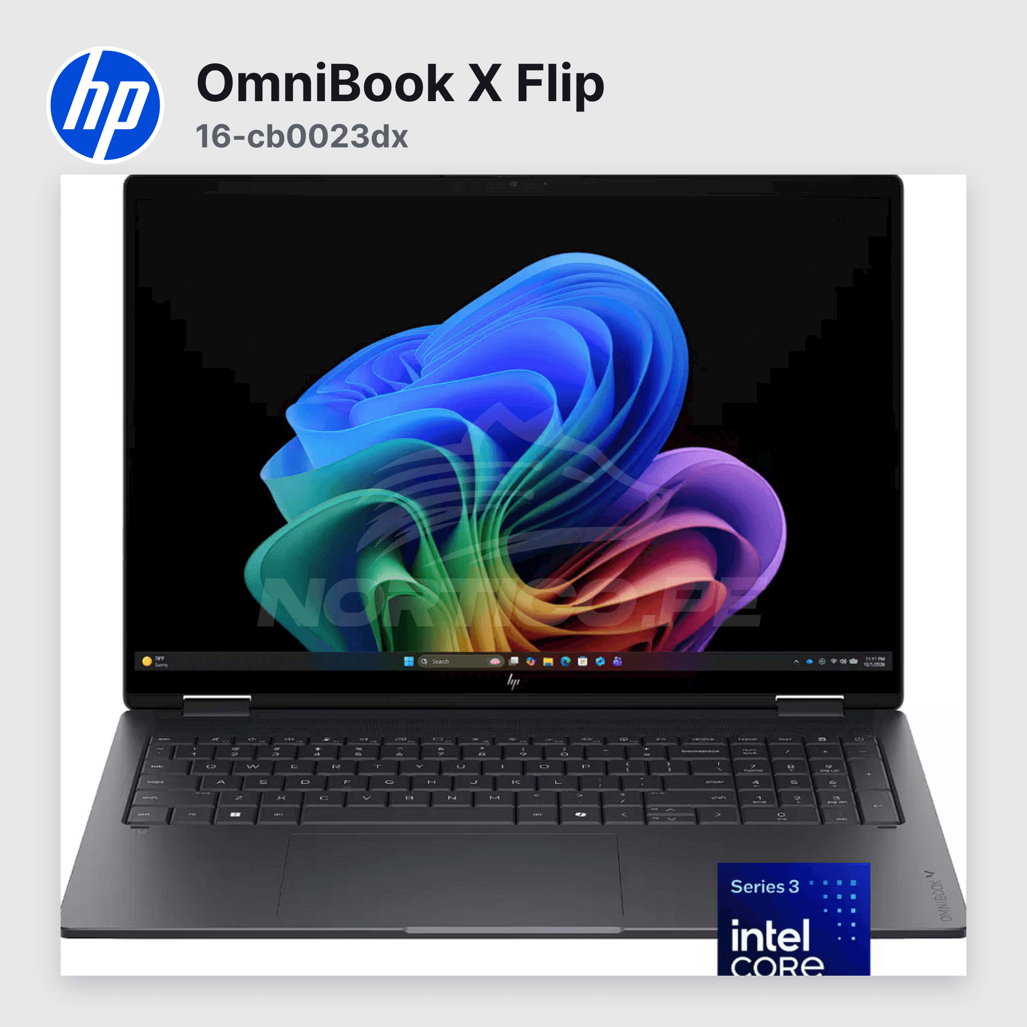 Laptop HP OmniBook X Flip 16-cb0023dx Core Ultra 7-355 16GB 1TB SSD 16" (D31MKUA#ABA) 3