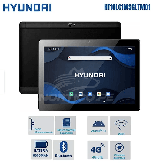 Tablet Hyundai HyTab Pro 10LC1 64GB 4GB RAM 10.1" WiFi + 4G LTE (HT10LC1MSGLTM01) 3