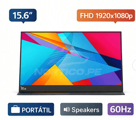 MONITOR PORTATIL EXTERNO LIT MODELO P156 15.6"FHD-60HZ IPS SCREEN 3