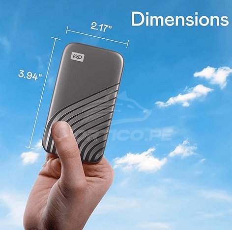 Western Digital 2TB My Passport SSD Unidad de estado sólido portátil externa, Gris 3
