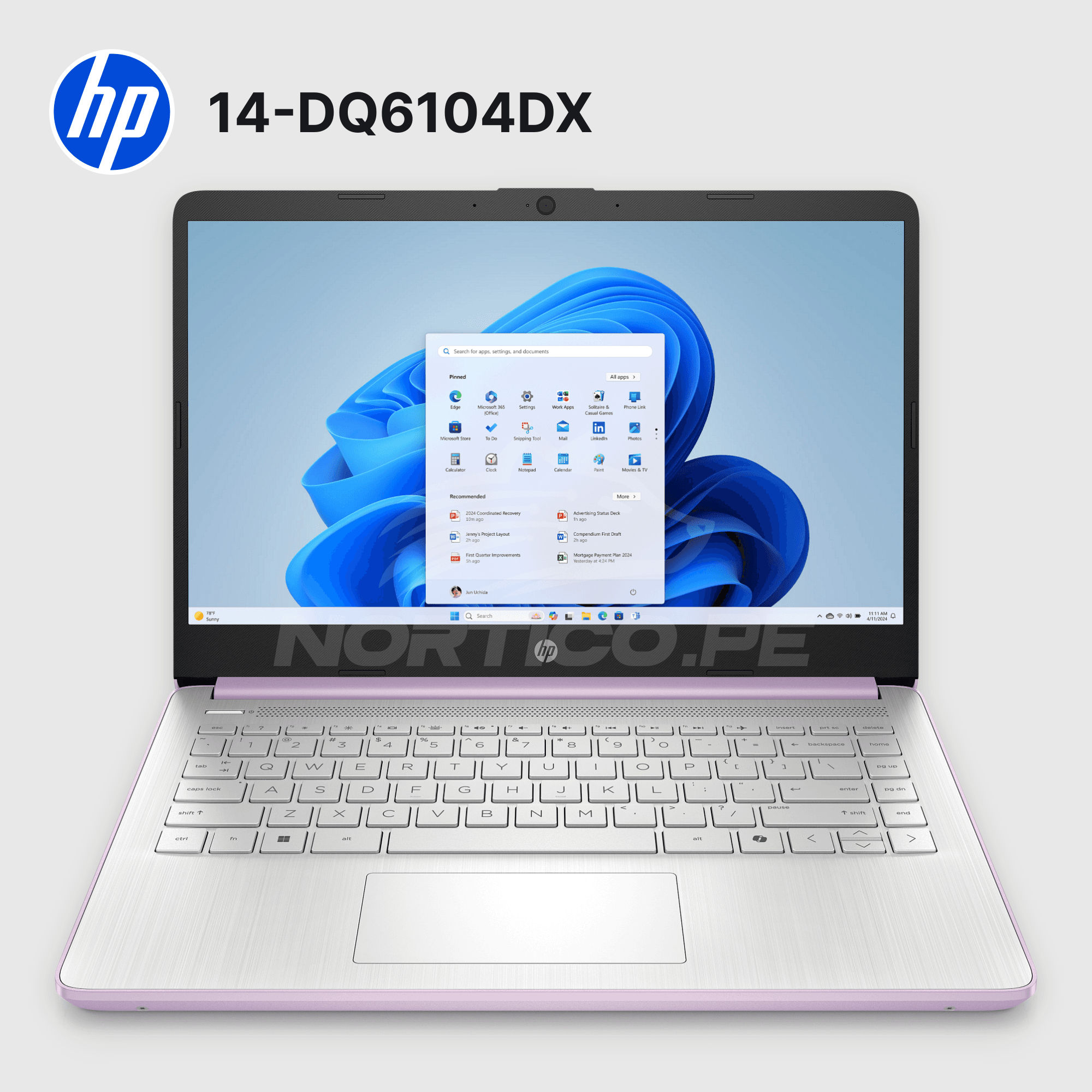 Laptop HP 14-DQ6104DX N150 4GB 128GB UFS 14" (D0SN8UA#ABA) 2