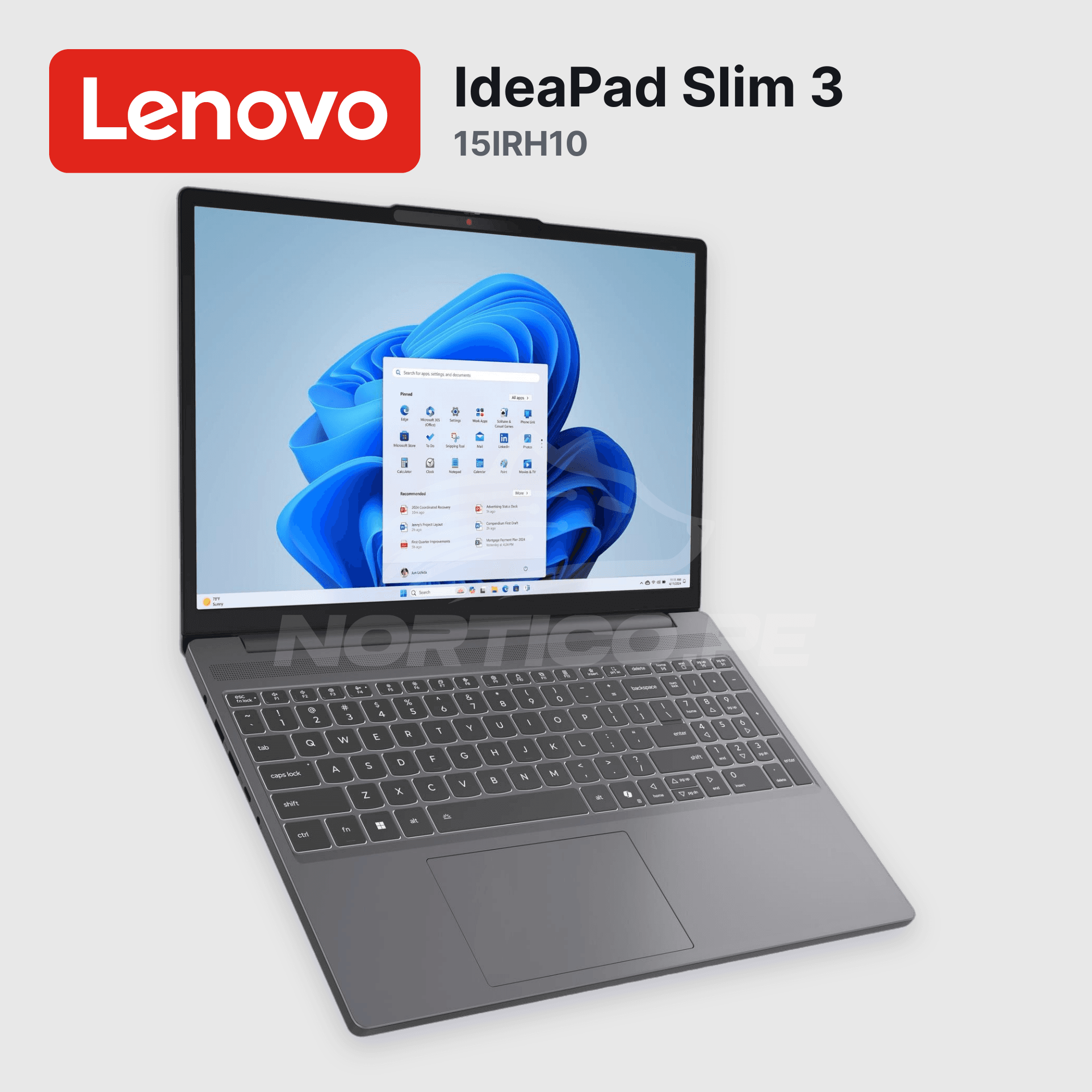 Laptop Lenovo IdeaPad Slim 3 15IRH10 Core I5-13420H 8GB 512GB SSD 15.3" (83K100WJLM) 3
