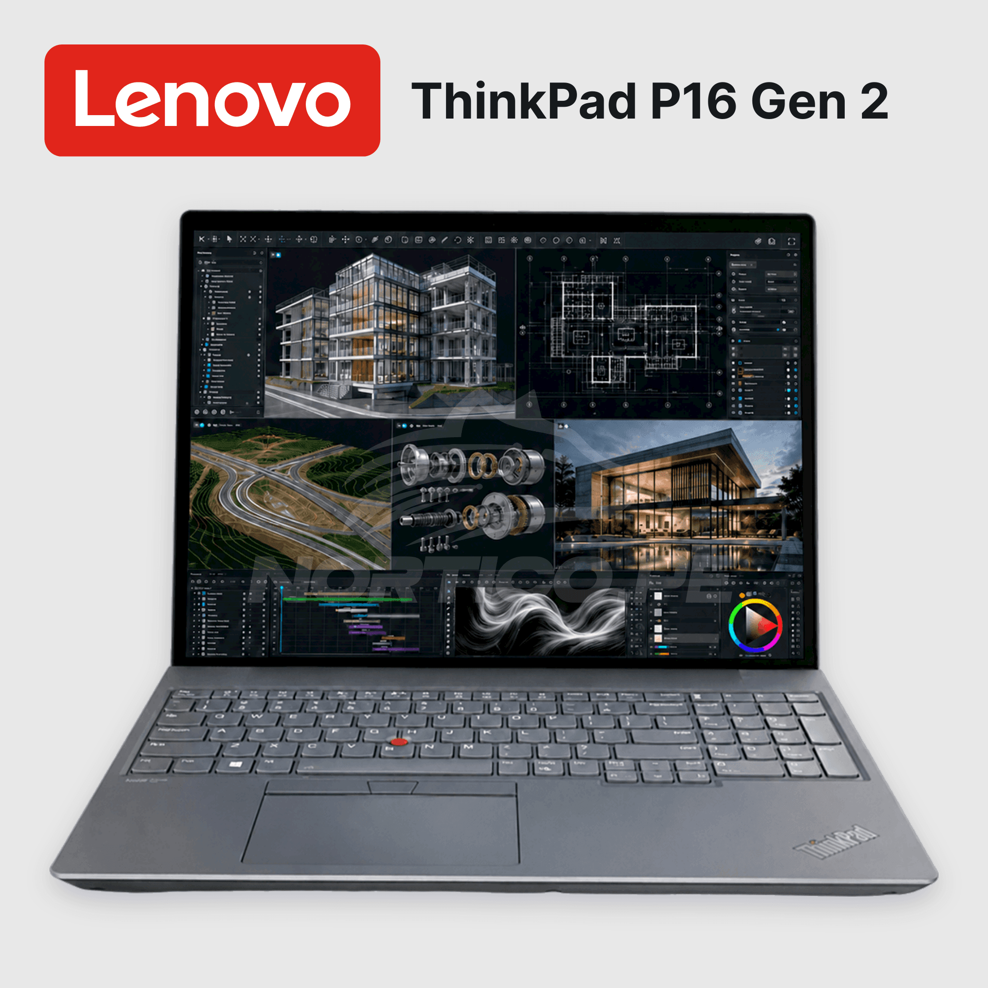 Laptop Lenovo ThinkPad P16 Gen 2 Core I9-13950HX 64GB 2TB SSD RTX 5000 16" Open box (21FB59WC00-R2) 2