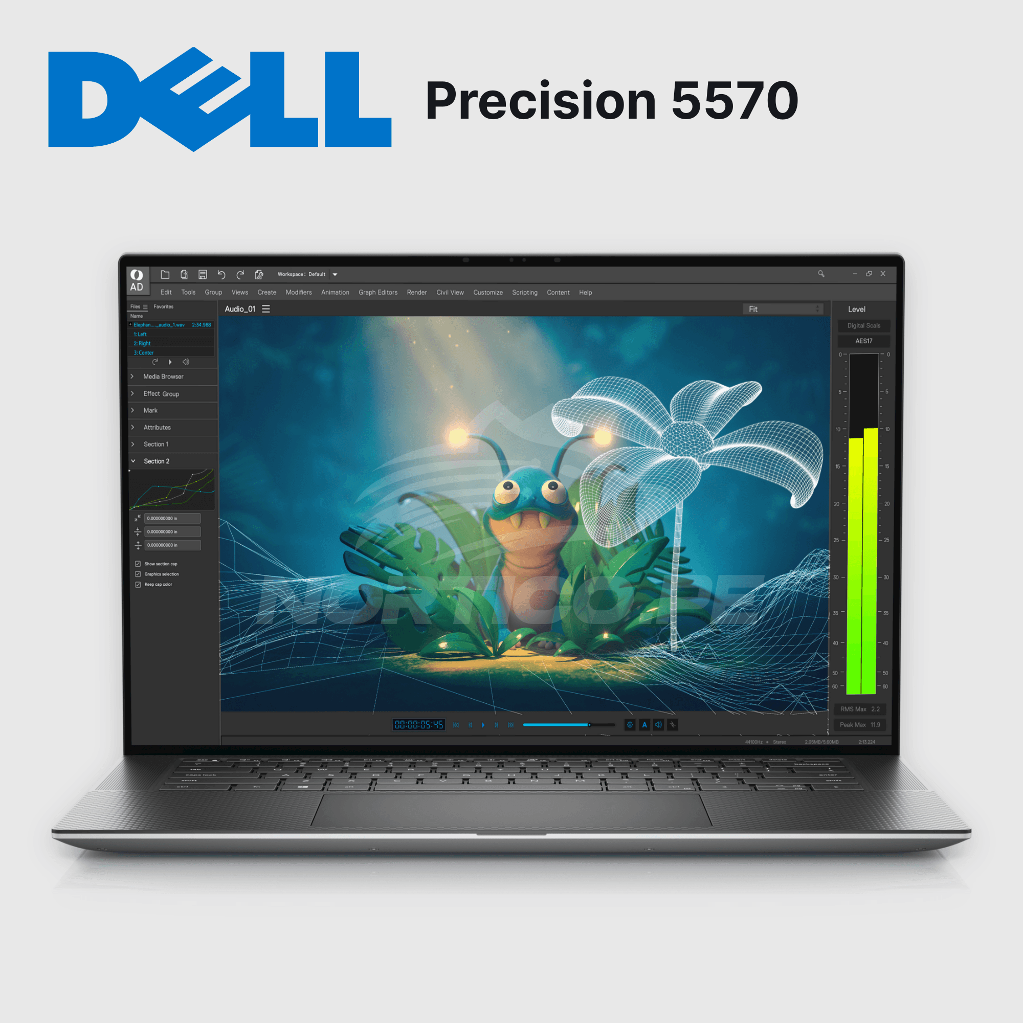 Laptop Dell Precision 5570 Core I9-12900H 32GB 1TB SSD RTX A2000 15.6" Open box (DELL-PRECISION-5570-R2) 2